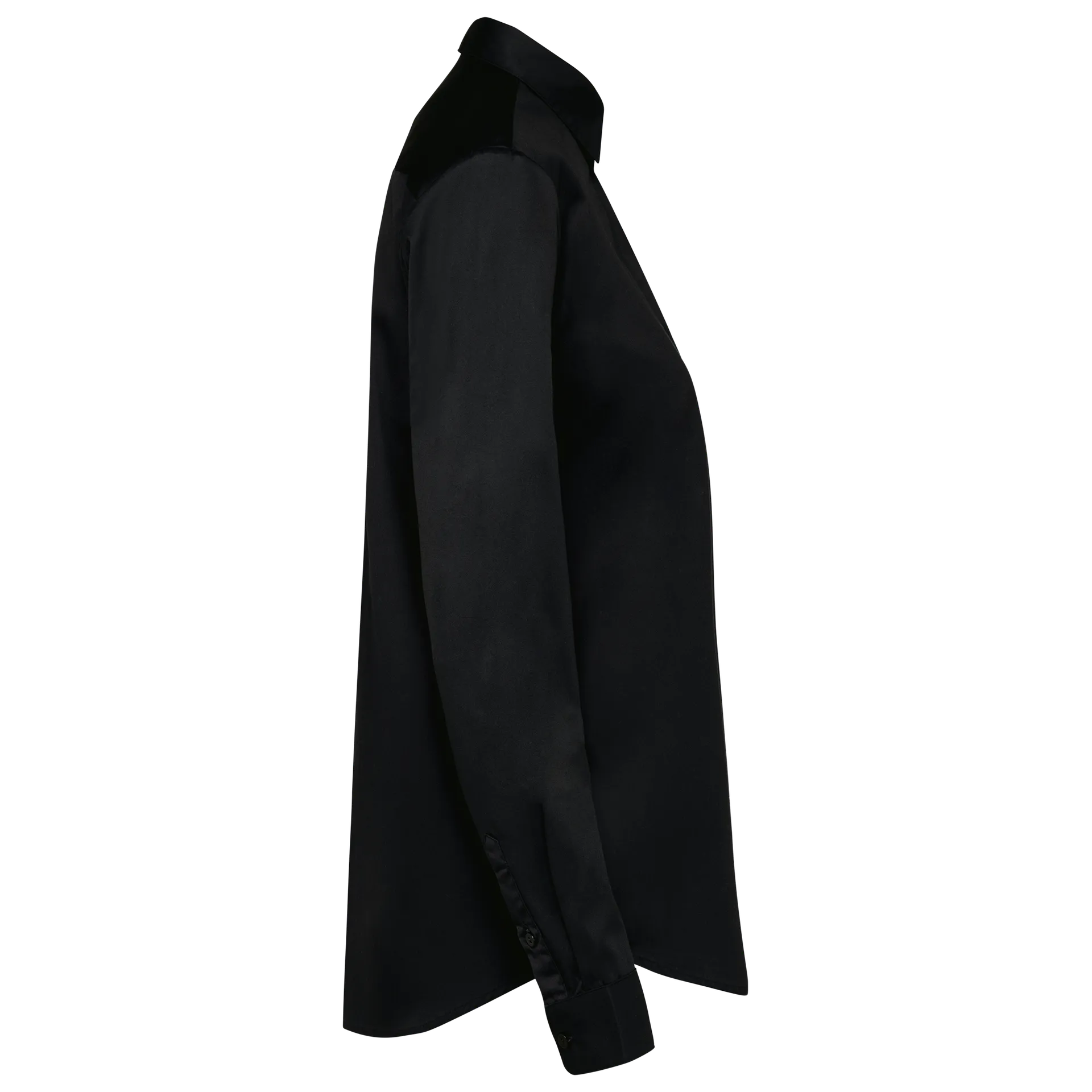 Twill-Damenhemd mit langen Ärmeln