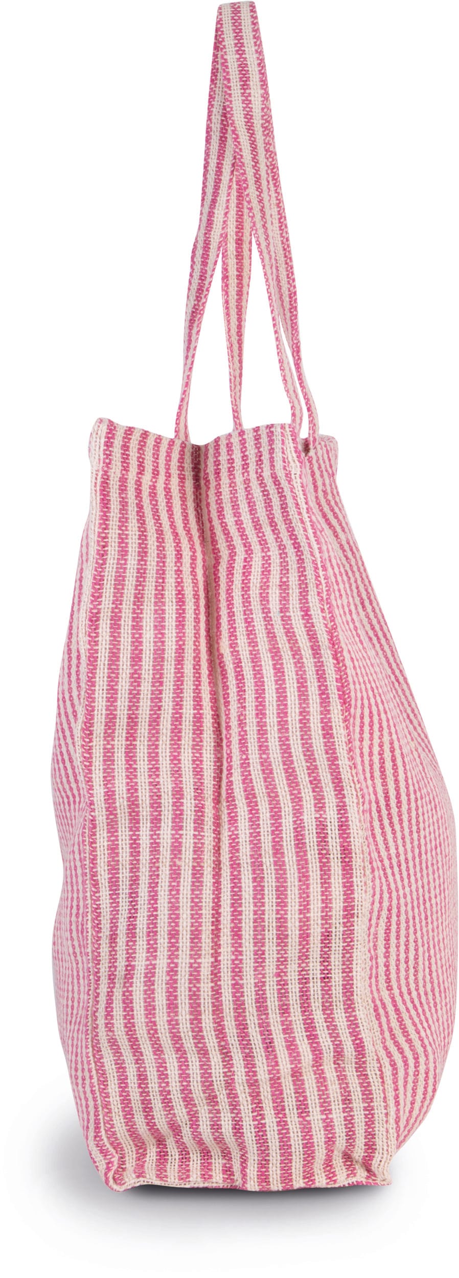 Gestreifte Shoppingtasche aus Juco
