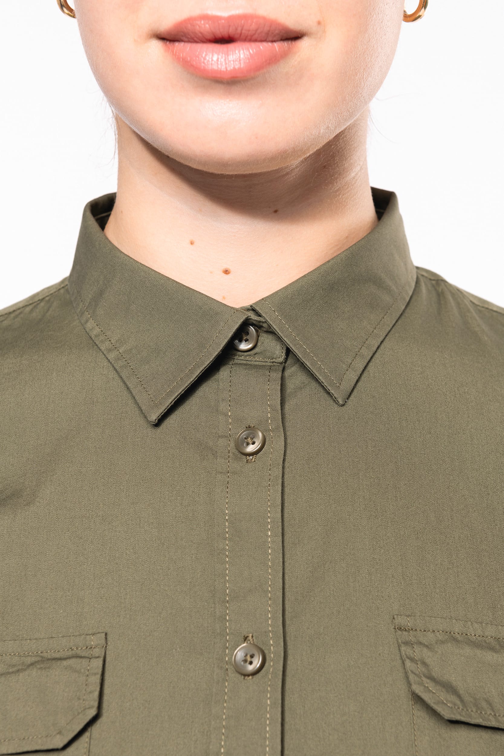 Langarm-Safarihemd für Damen