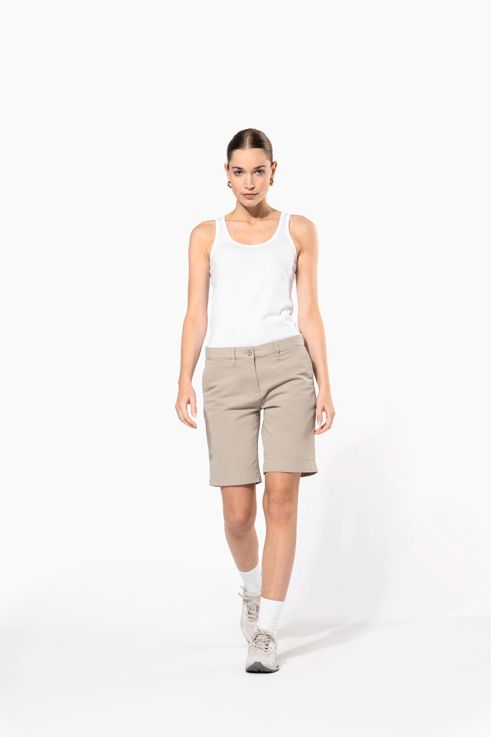 Chino-Bermuda-Shorts für Damen