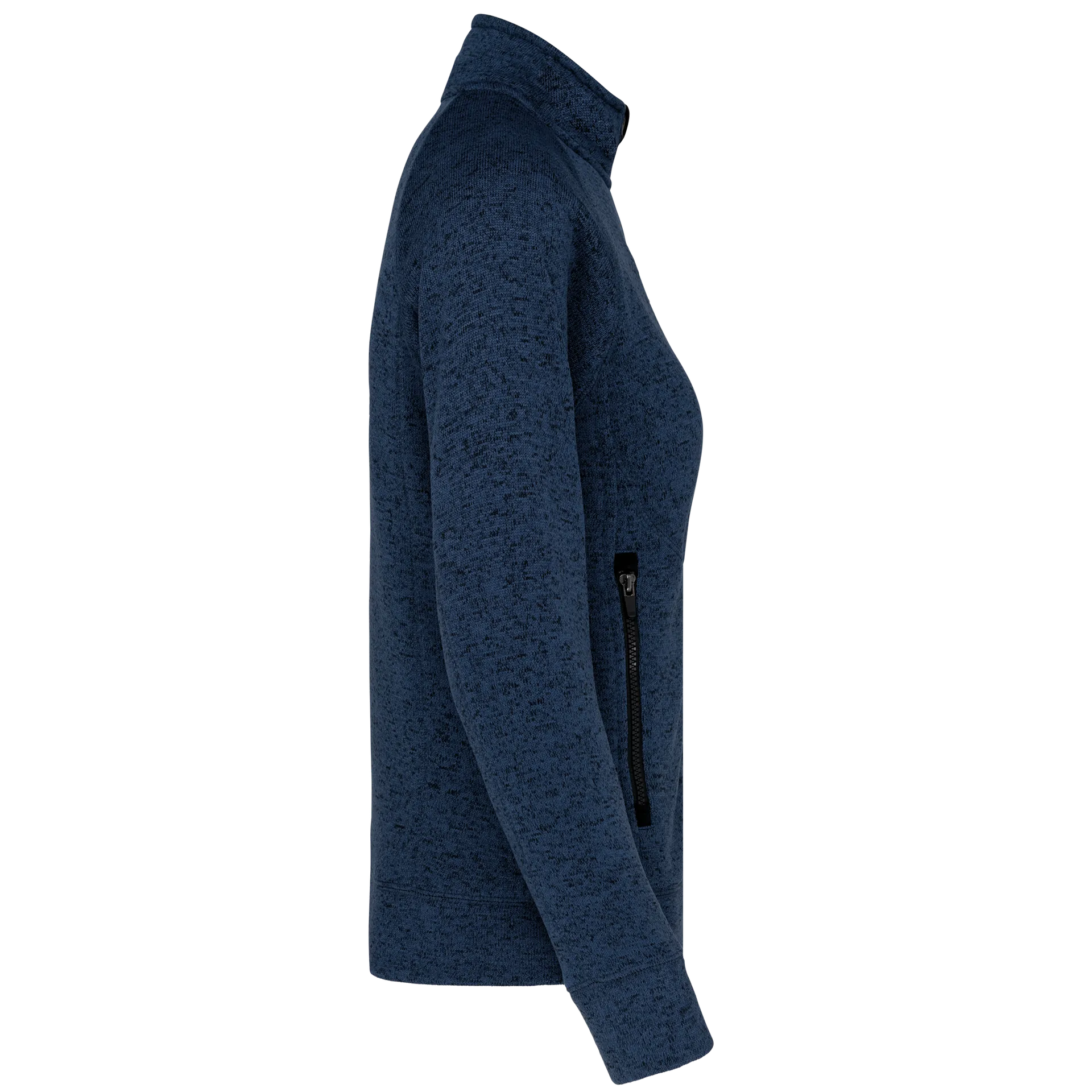 Damen-Weste mit Reißverschluss, aus Chiné