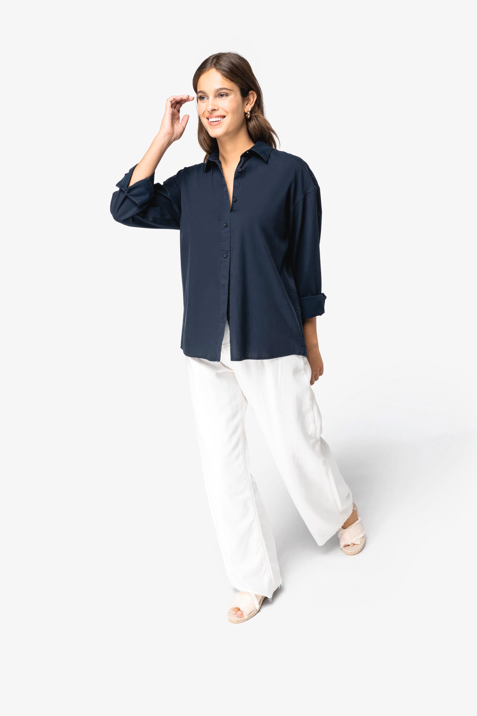 Umweltfreundliches Damenhemd aus Lyocell