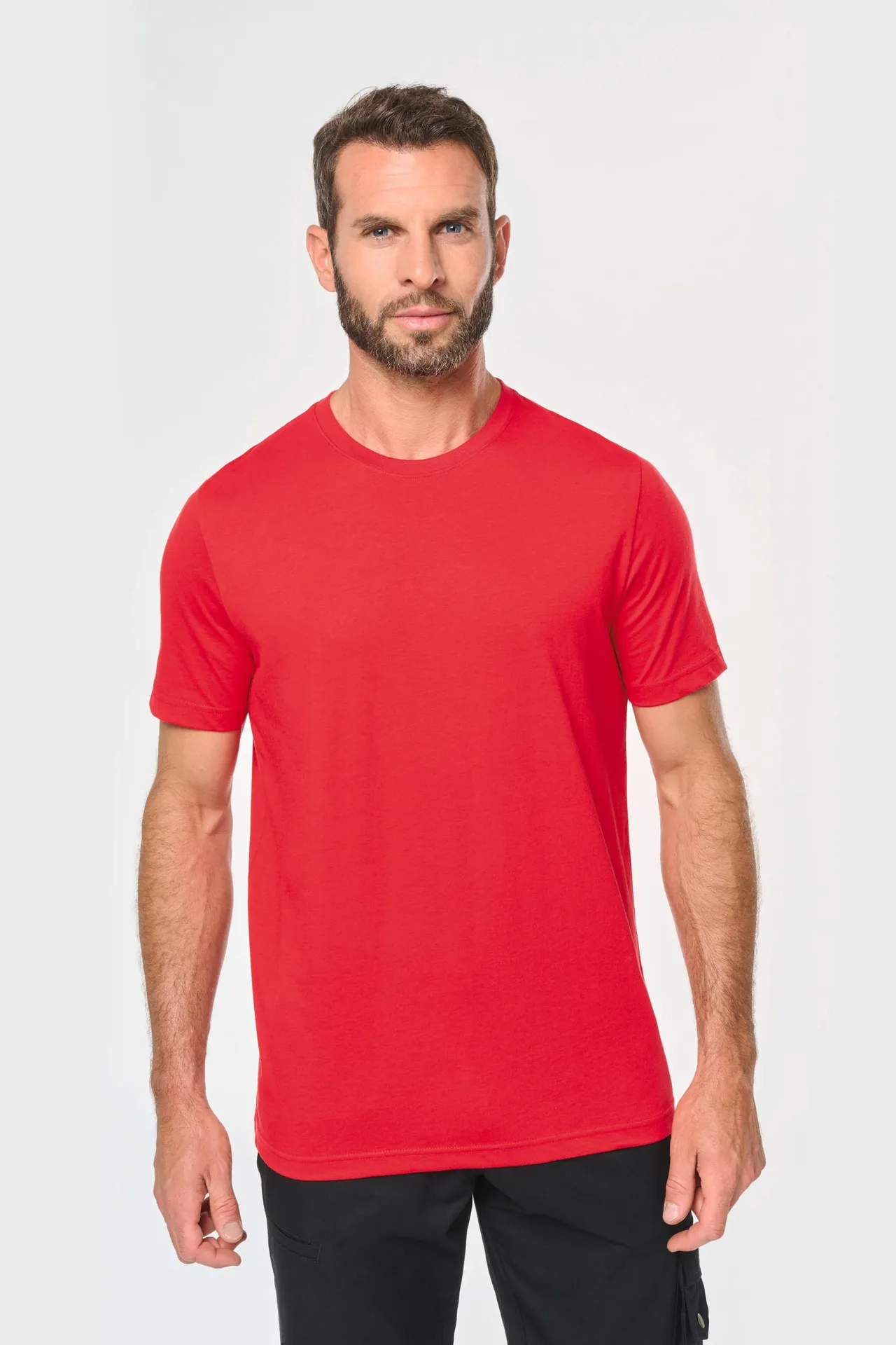 Umweltfreundliches workwear Herren-T-Shirt mit Rundhalsausschnitt