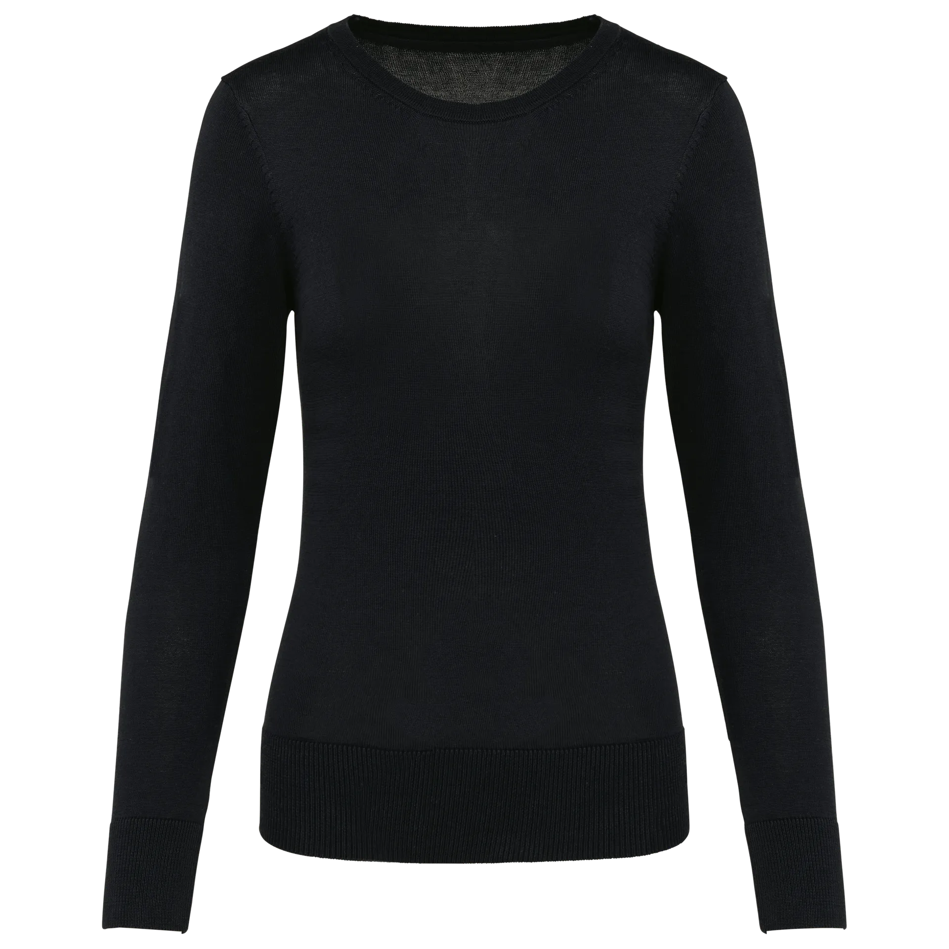 Supima®-Damenpullover mit Rundhalsausschnitt