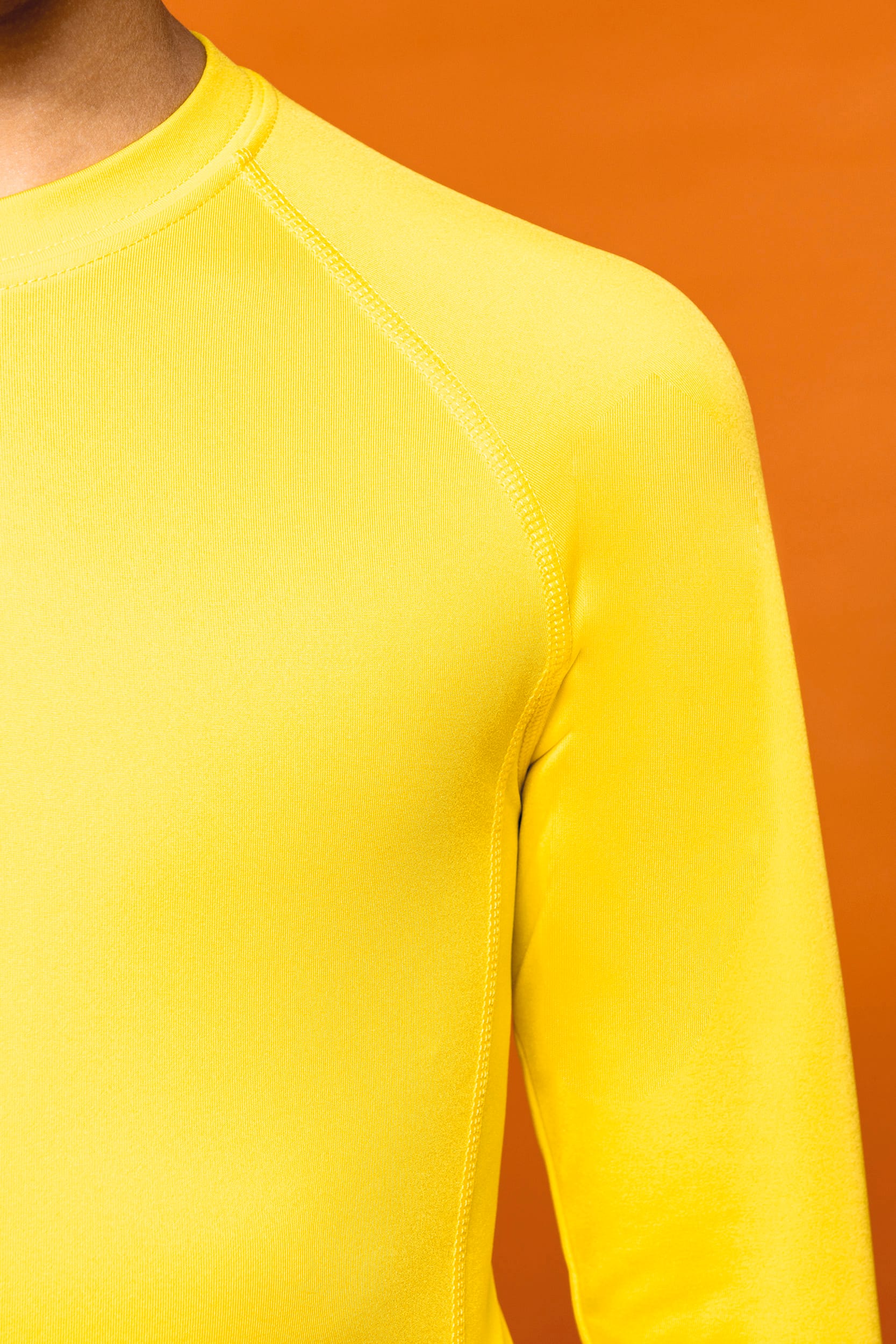 Kinder Langarm Doppelhaut T-Shirt. Schnelltrocknend