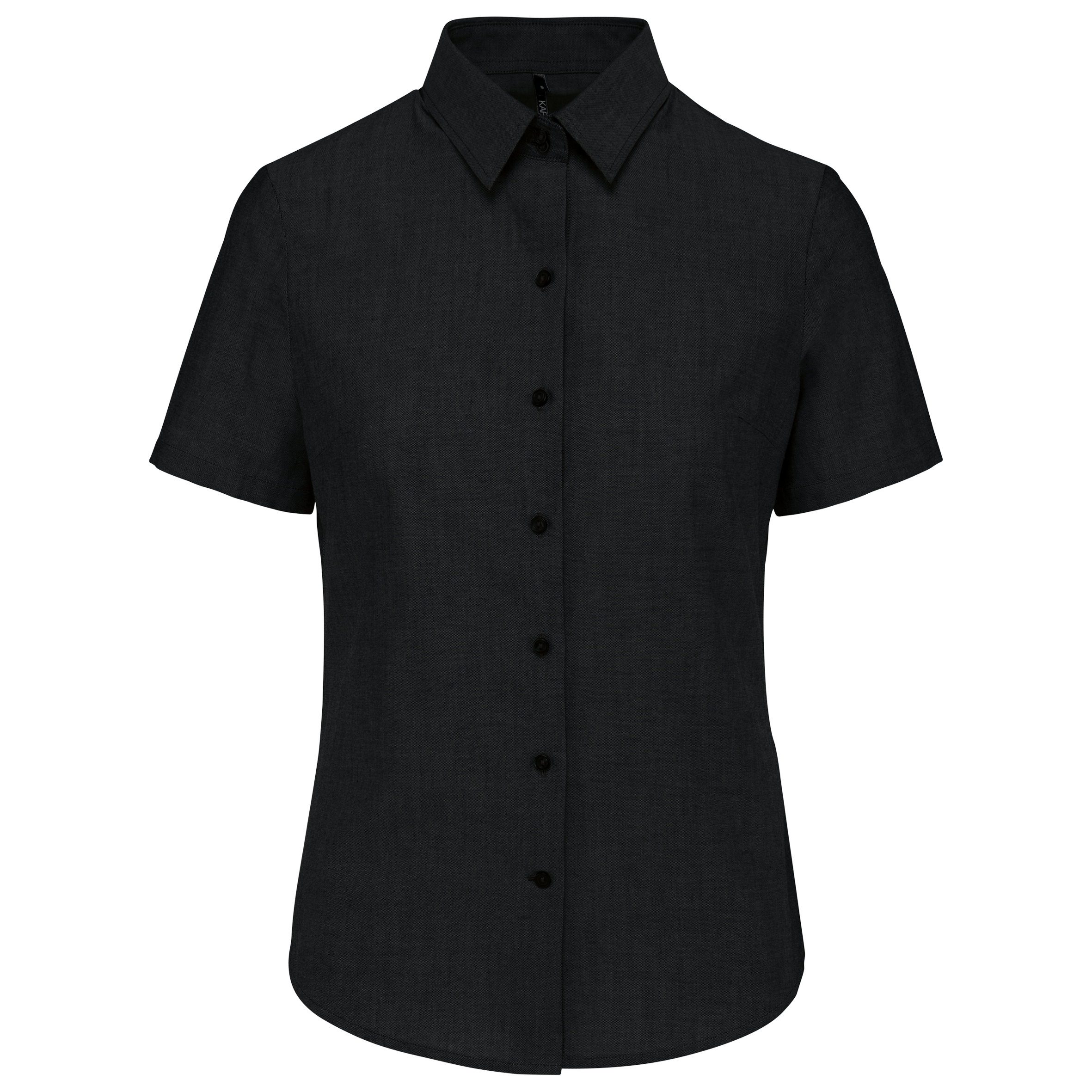 Damen Oxford Kurzarmbluse