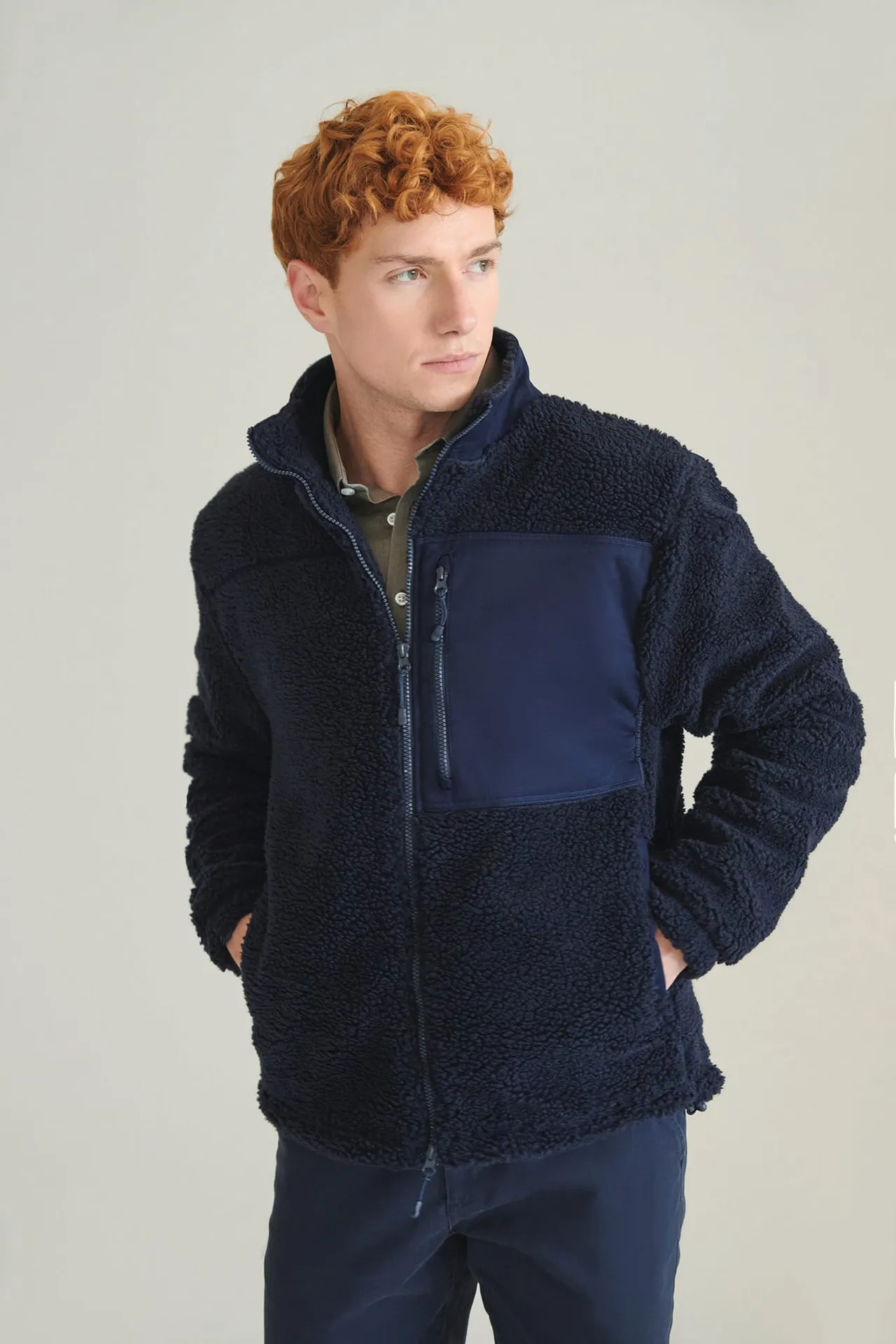 Recycelter Sherpa-Fleece