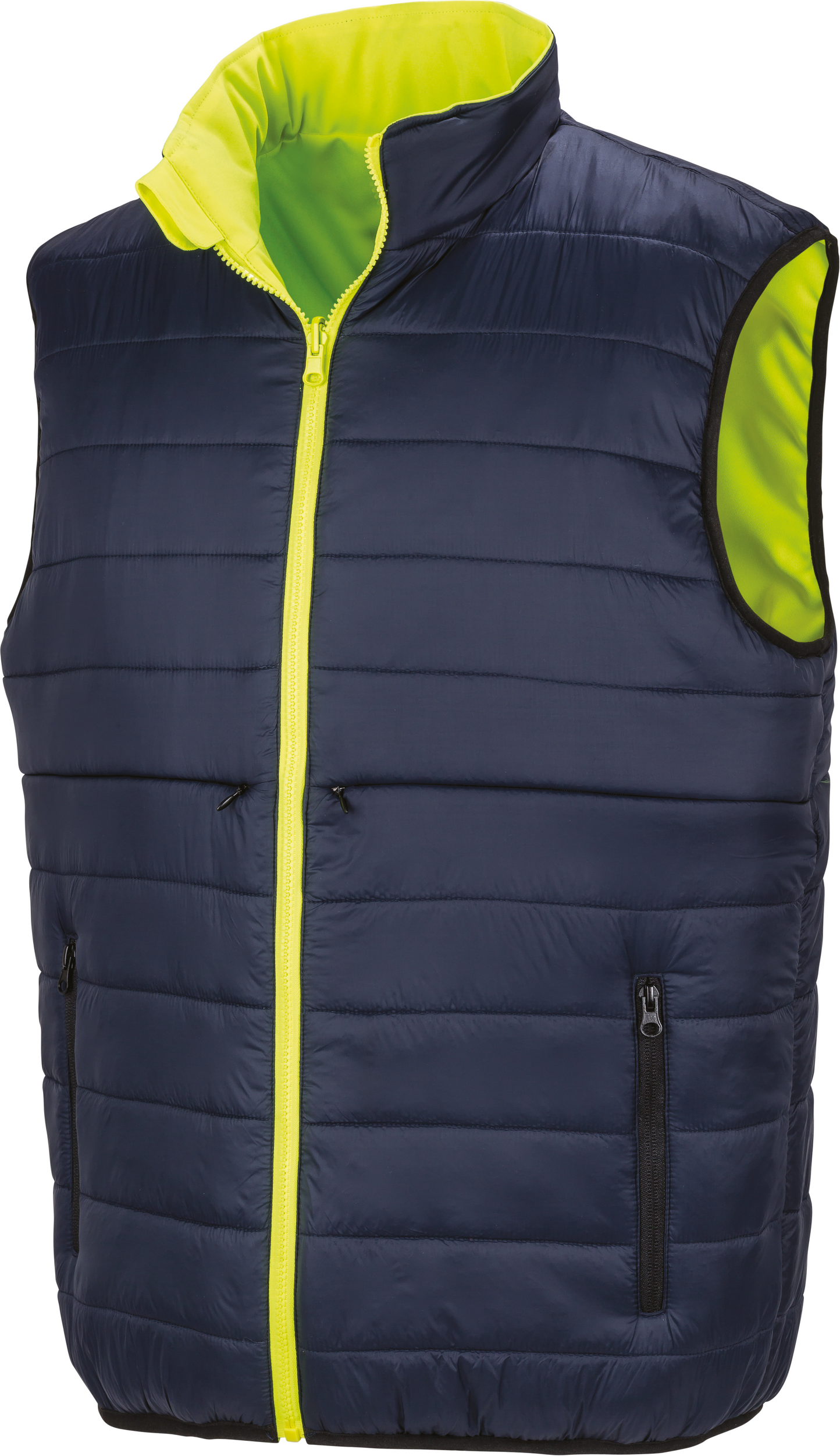 Reversible soft padded safety gilet