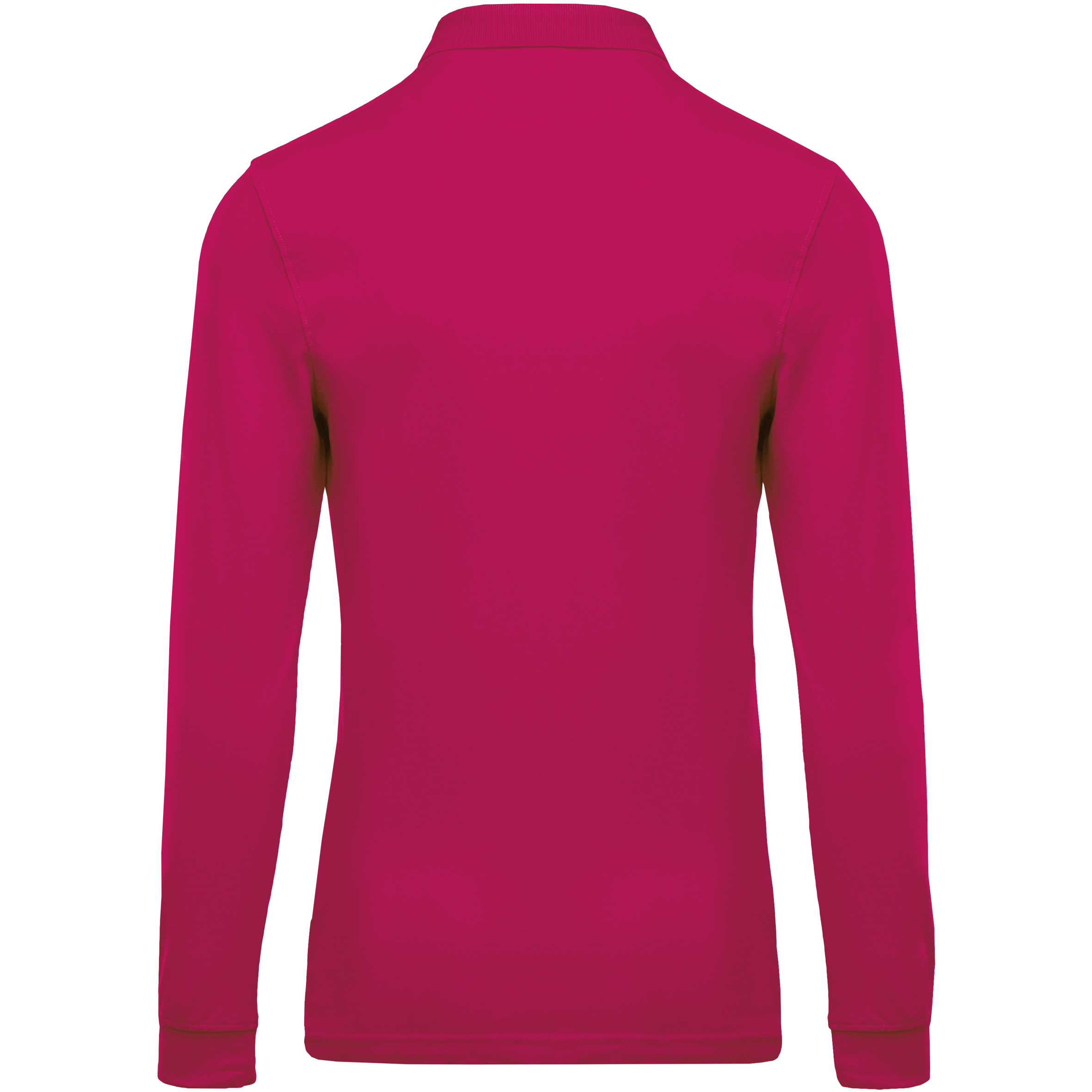Herren Langarm-Polohemd. Baumwollpiqué
