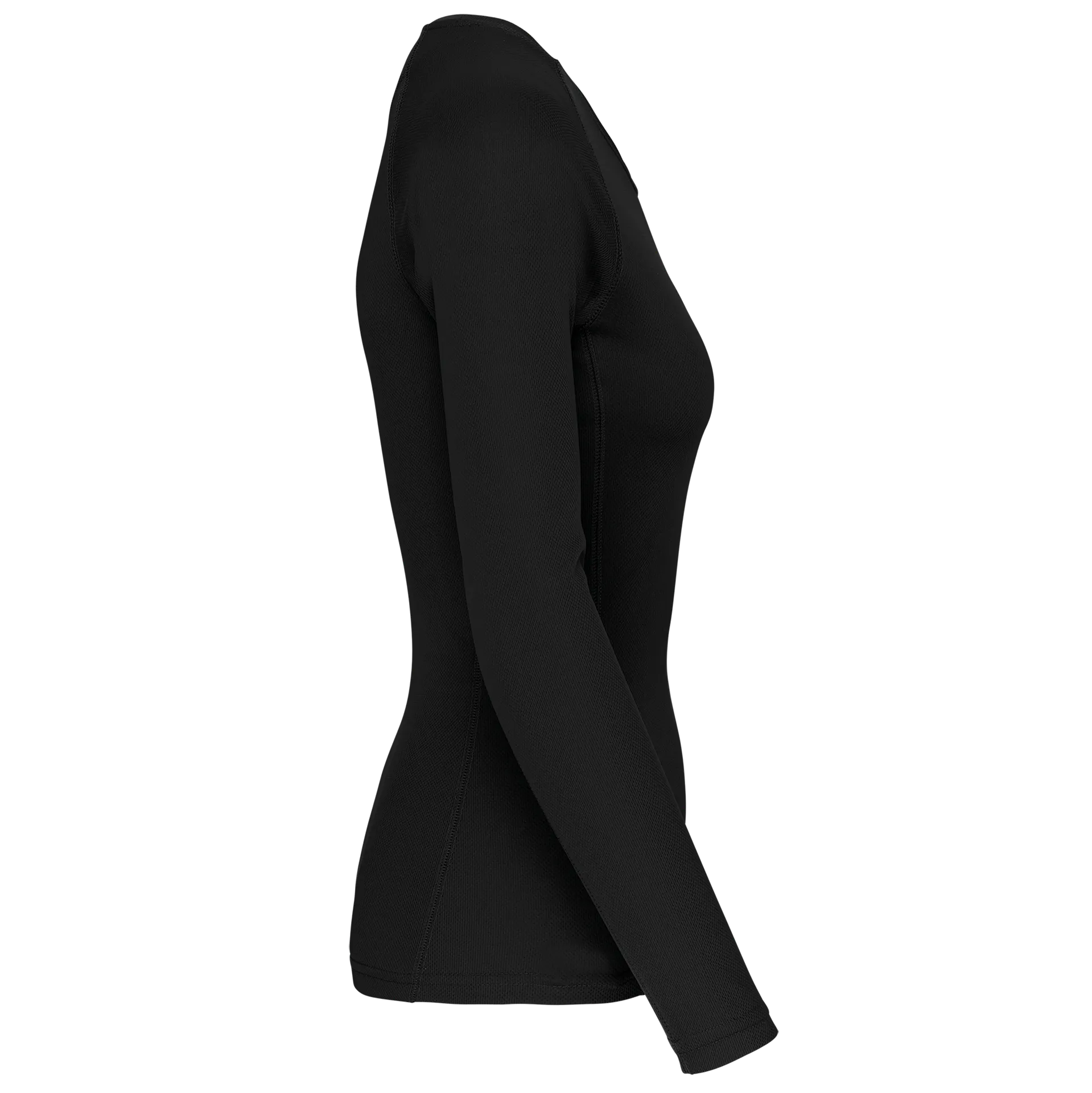 Damen Basic Sport Funktionsshirt Langarm