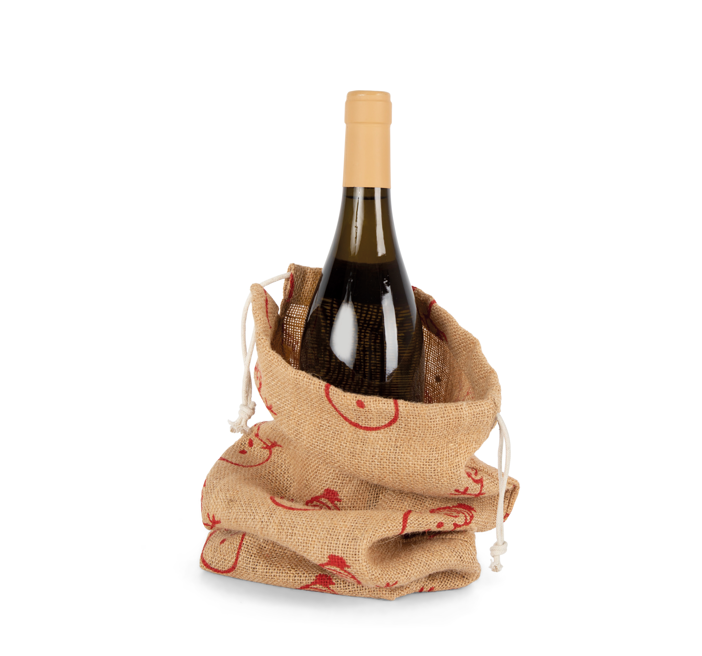 Flaschenhalter mit Weihnachtsmotiven