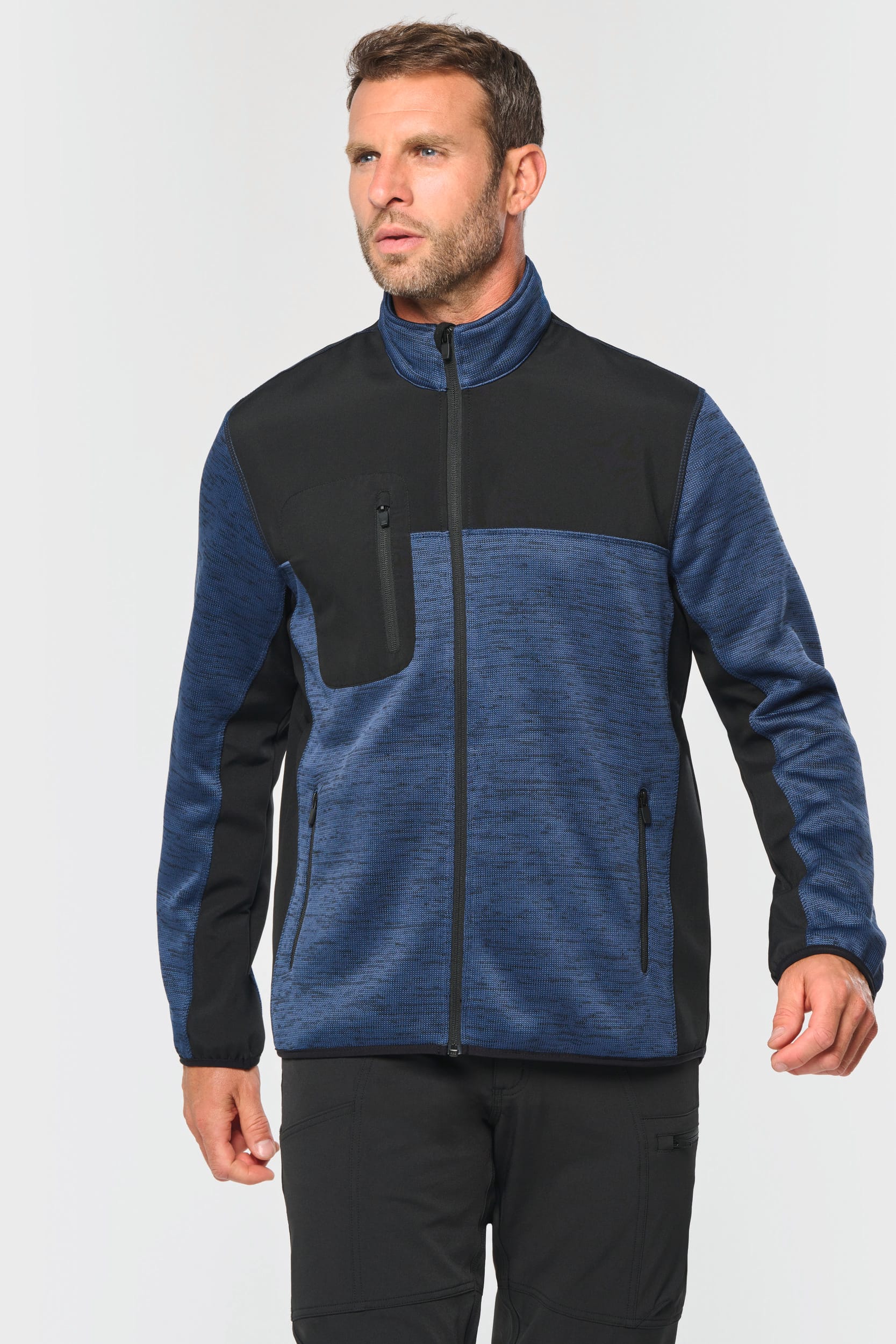 Recycelte Herren Polyestertrikot Jacke
