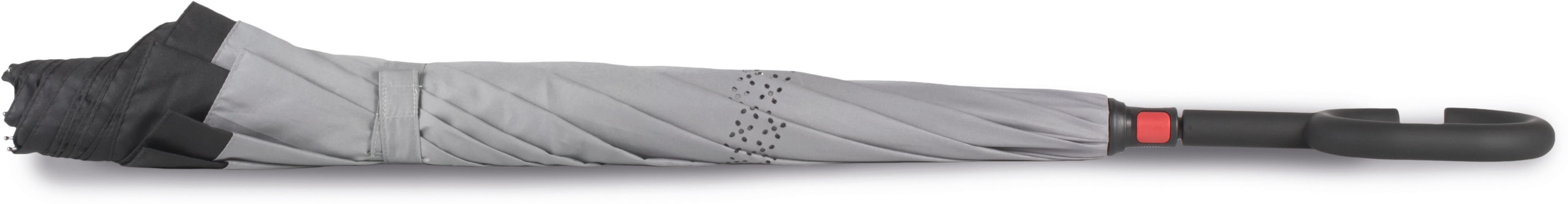 Umgekehrter Regenschirm für freie Hände