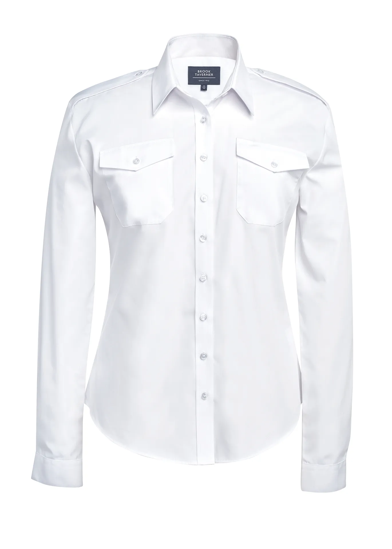 Damen-Pilotenhemd mit langen Ärmeln