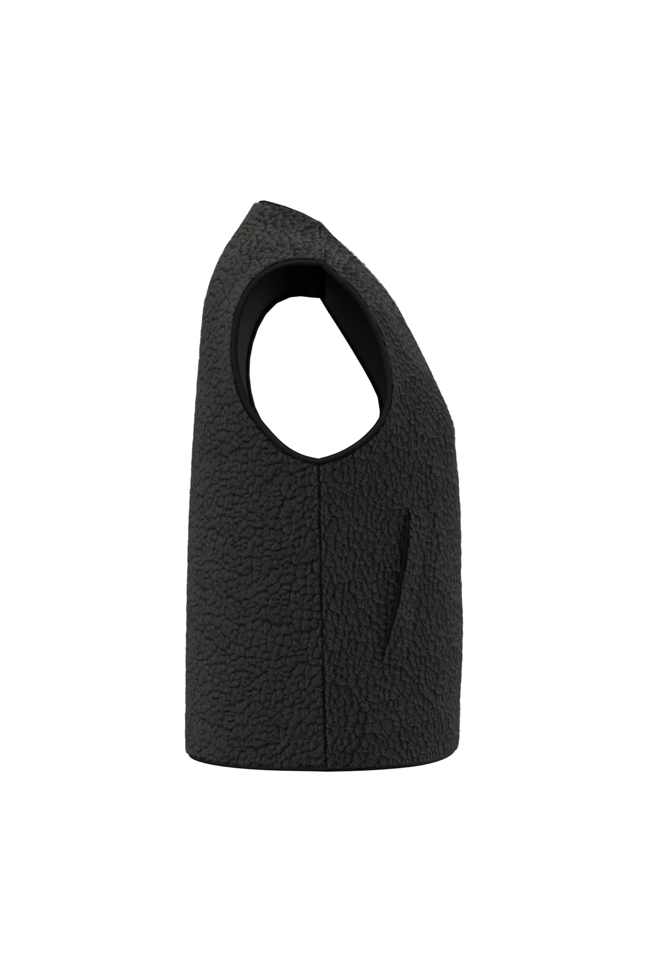 Ärmellose Sherpa-Jacke für Damen