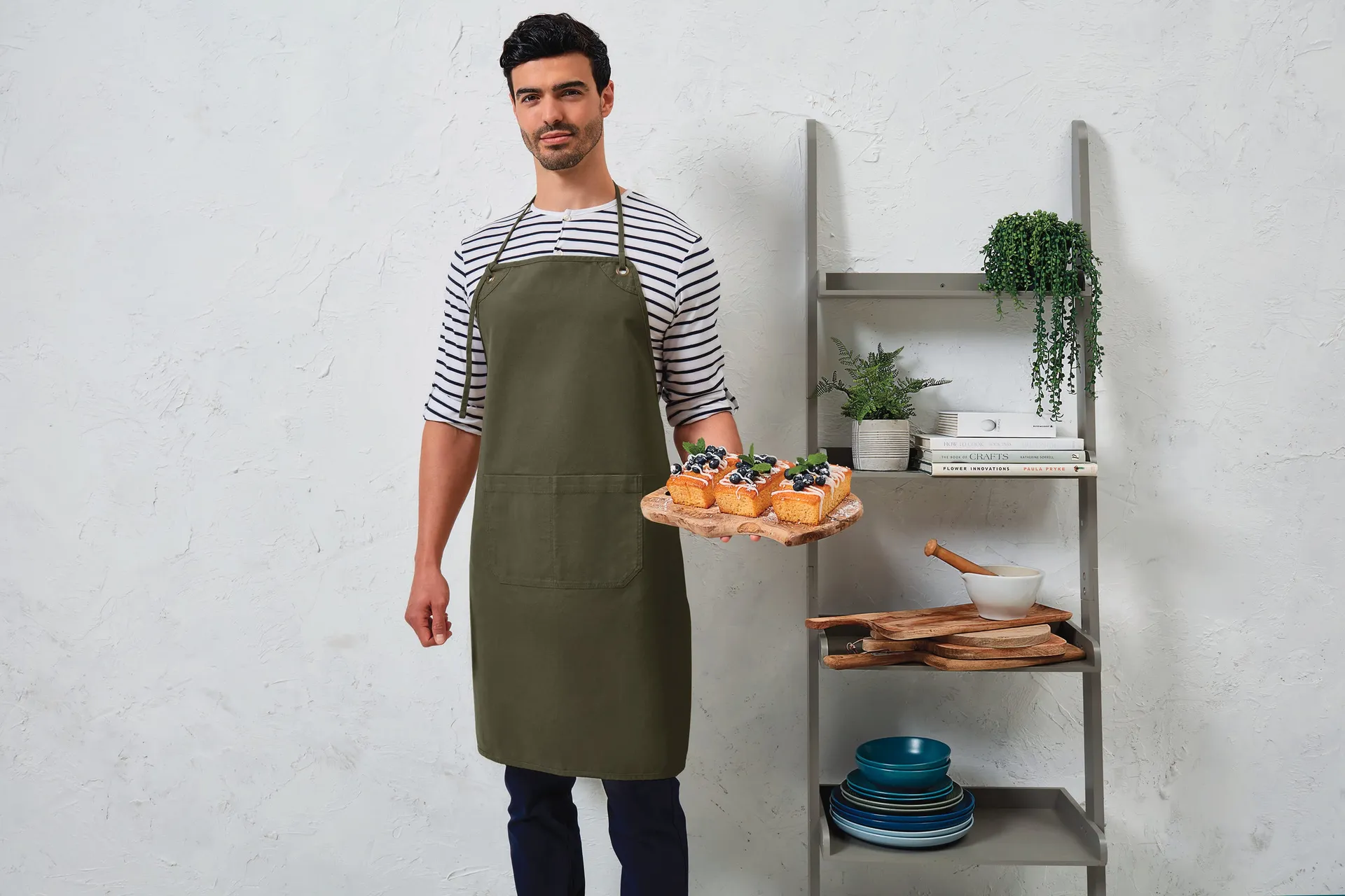 Leinenschürze mit zwei Taschen Artisan's Choice