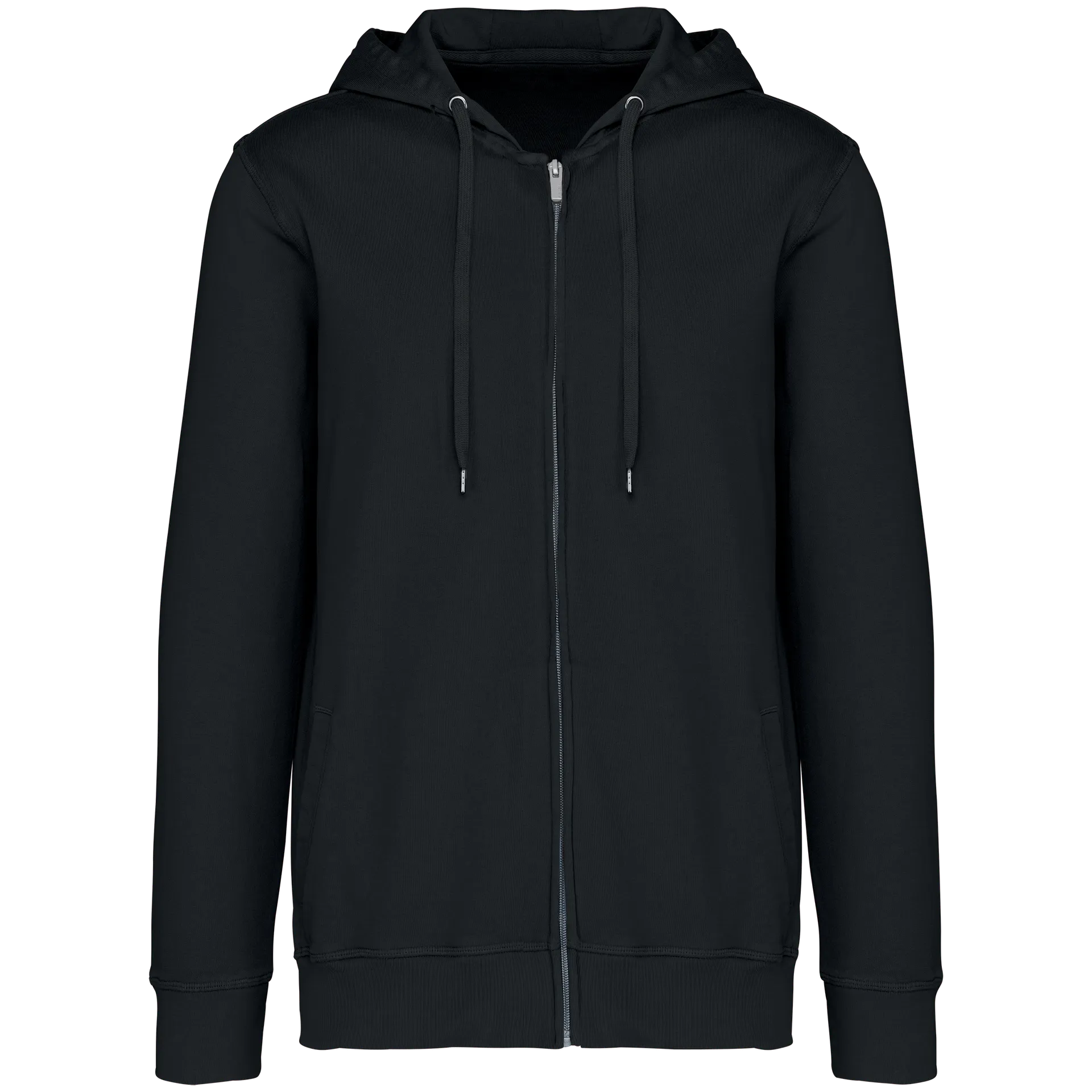 Umweltfreundliches Unisex-Kapuzensweatshirt aus French Terry mit Reißverschluss