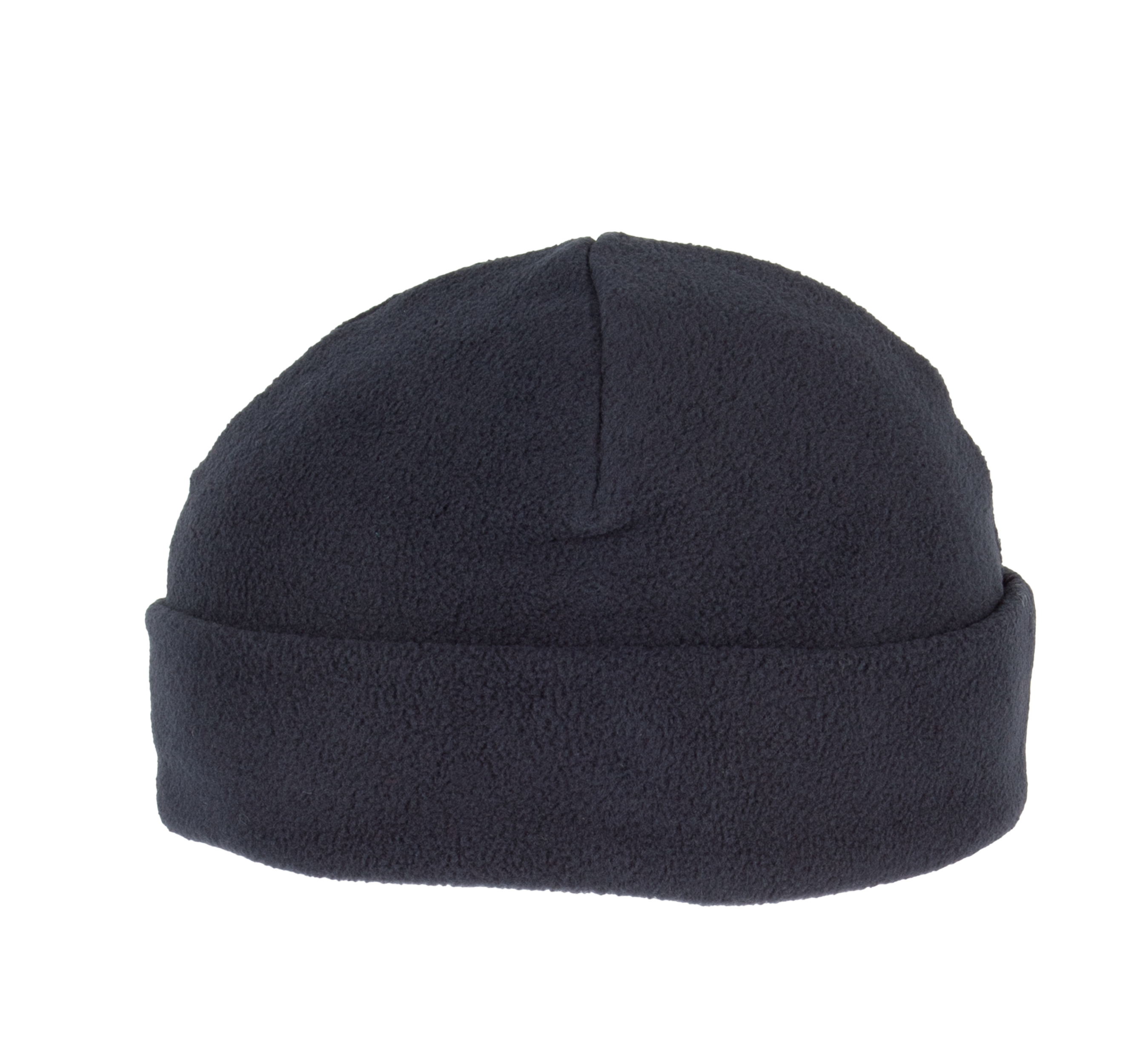 Recycelte Mütze aus Mikrofleece mit Umschlag
