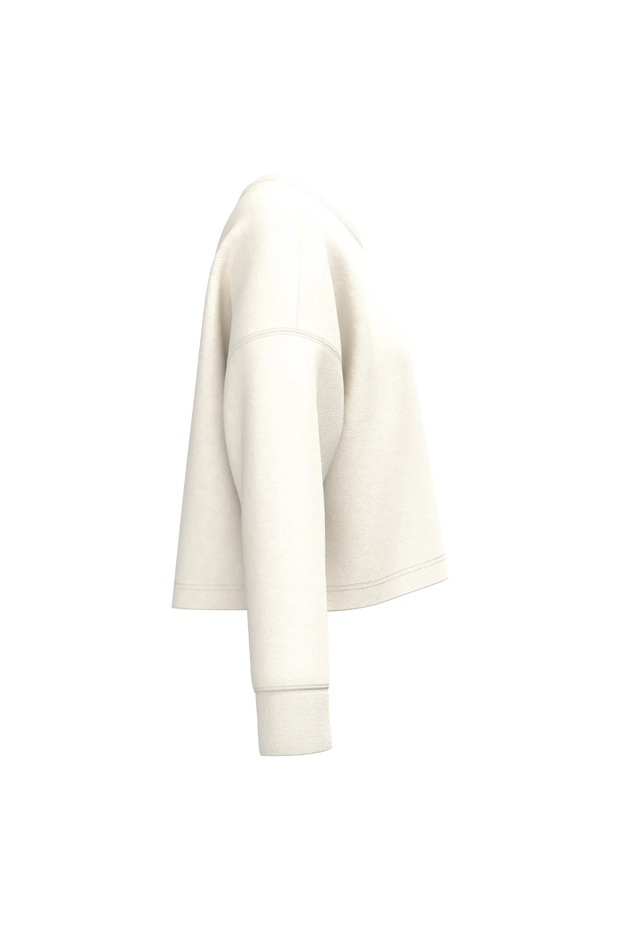 Damen Cropped-Sweatshirt mit Rundhalsausschnitt