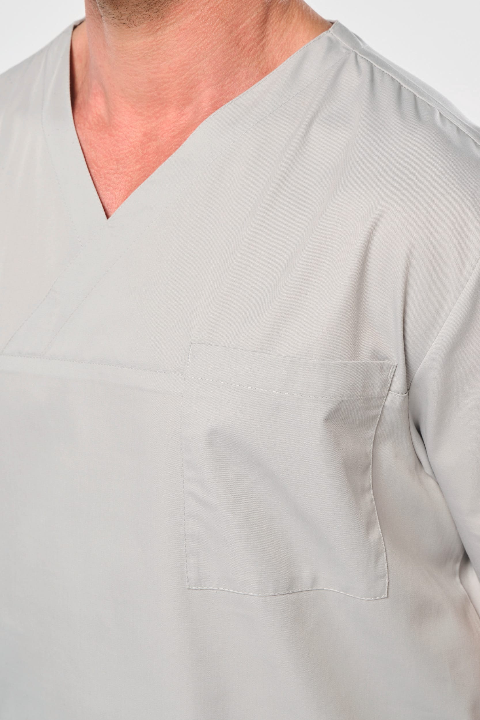 Kurzärmlige Unisex-Tunika aus Baumwollpolyester