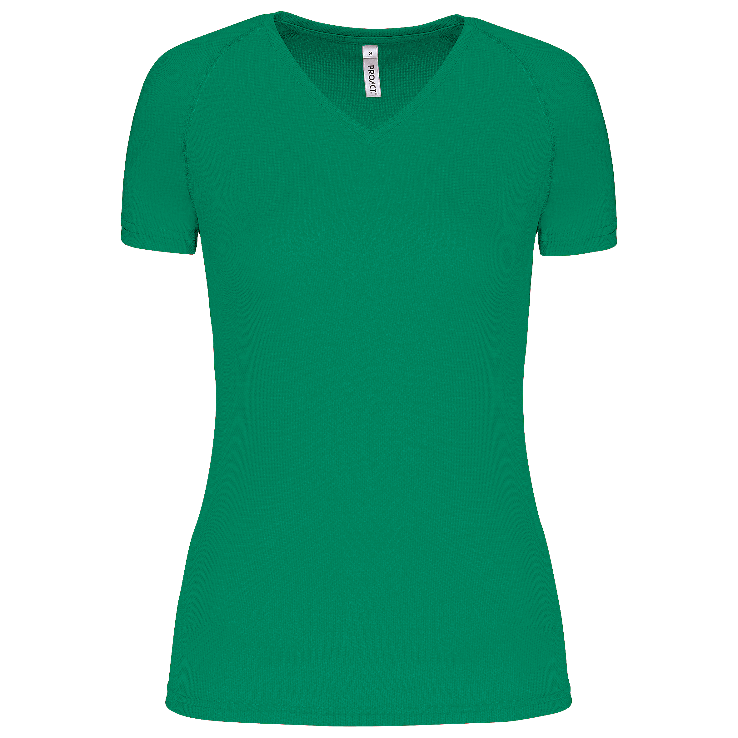 Damen Kurzarm-Sportshirt mit V-Ausschnitt