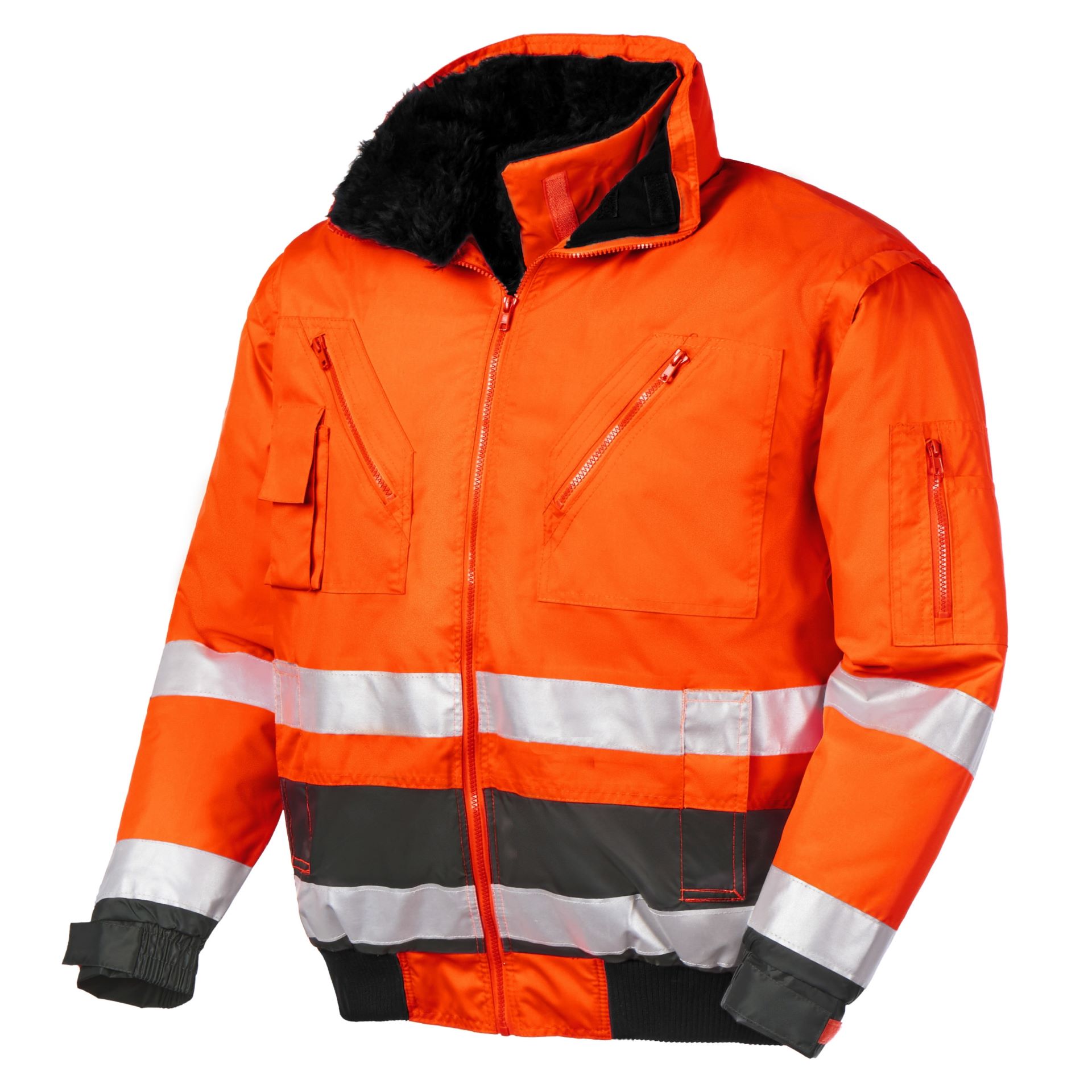 Warnschutz-Pilotenjacke VANCOUVER – Hi-Viz 3-in-1, wasserdicht & flexibel Warnschutz-Pilotenjacke VANCOUVER – Hi-Viz 3-in-1, wasserdicht & flexibel