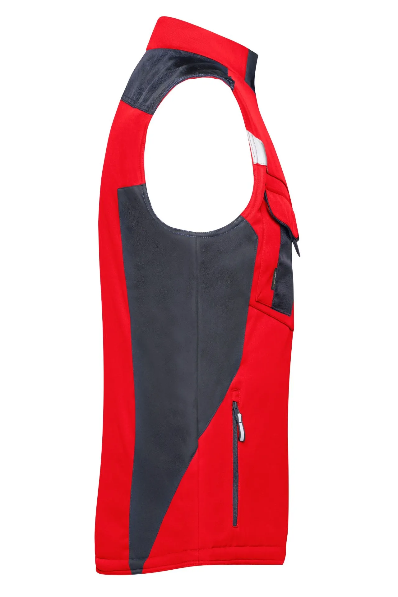James & Nicholson JN825 – Robuste Winter Softshell-Arbeitsweste mit CORDURA®