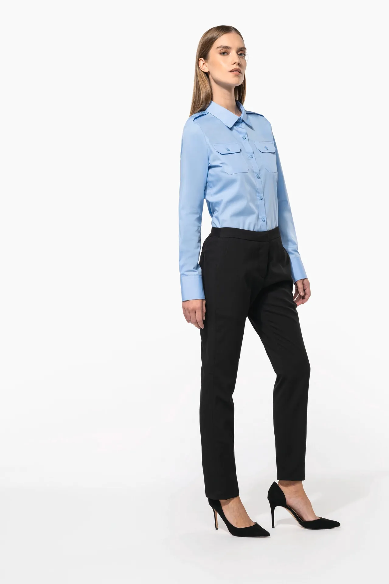 Langarm-Pilotenhemd für Damen