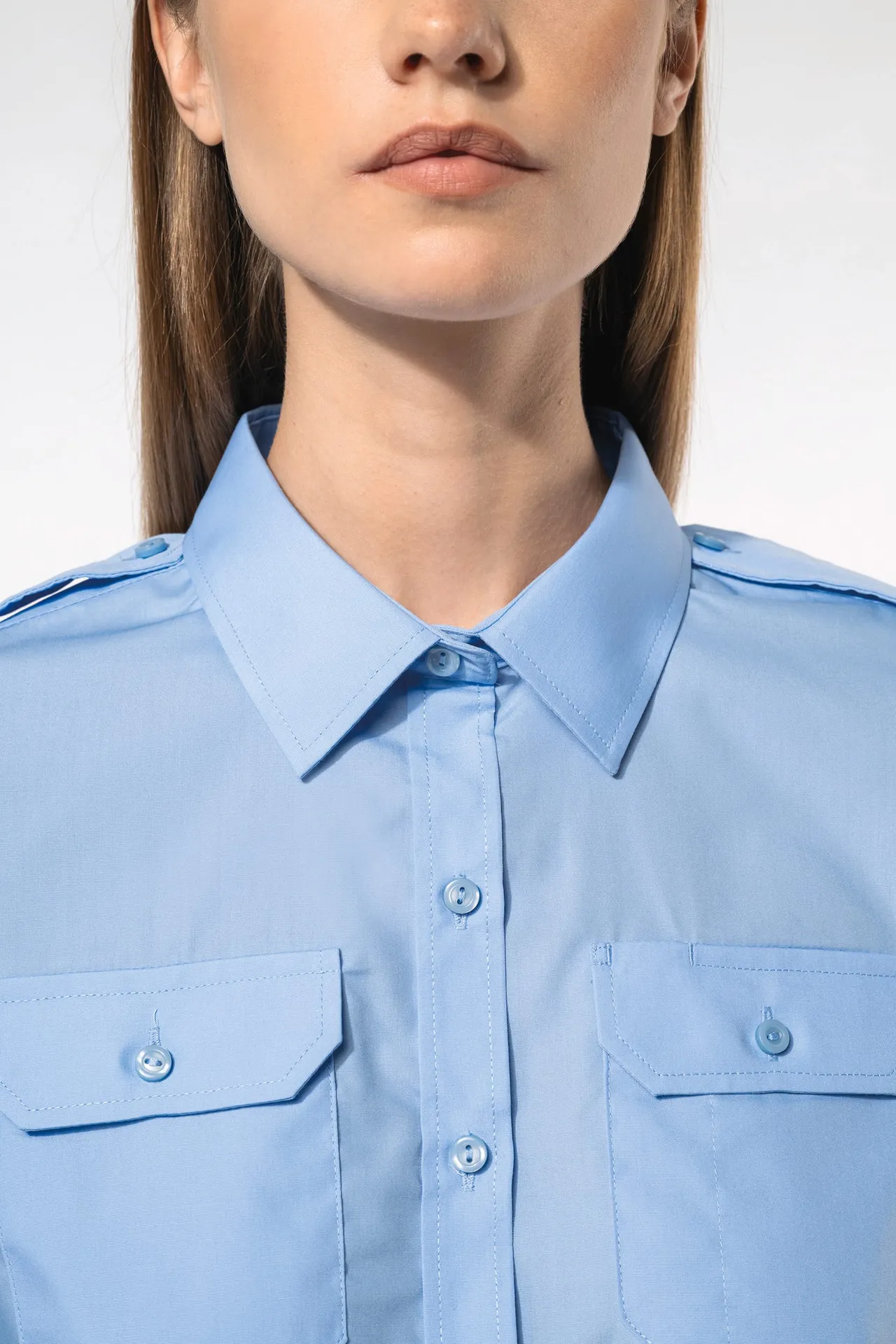 Langarm-Pilotenhemd für Damen