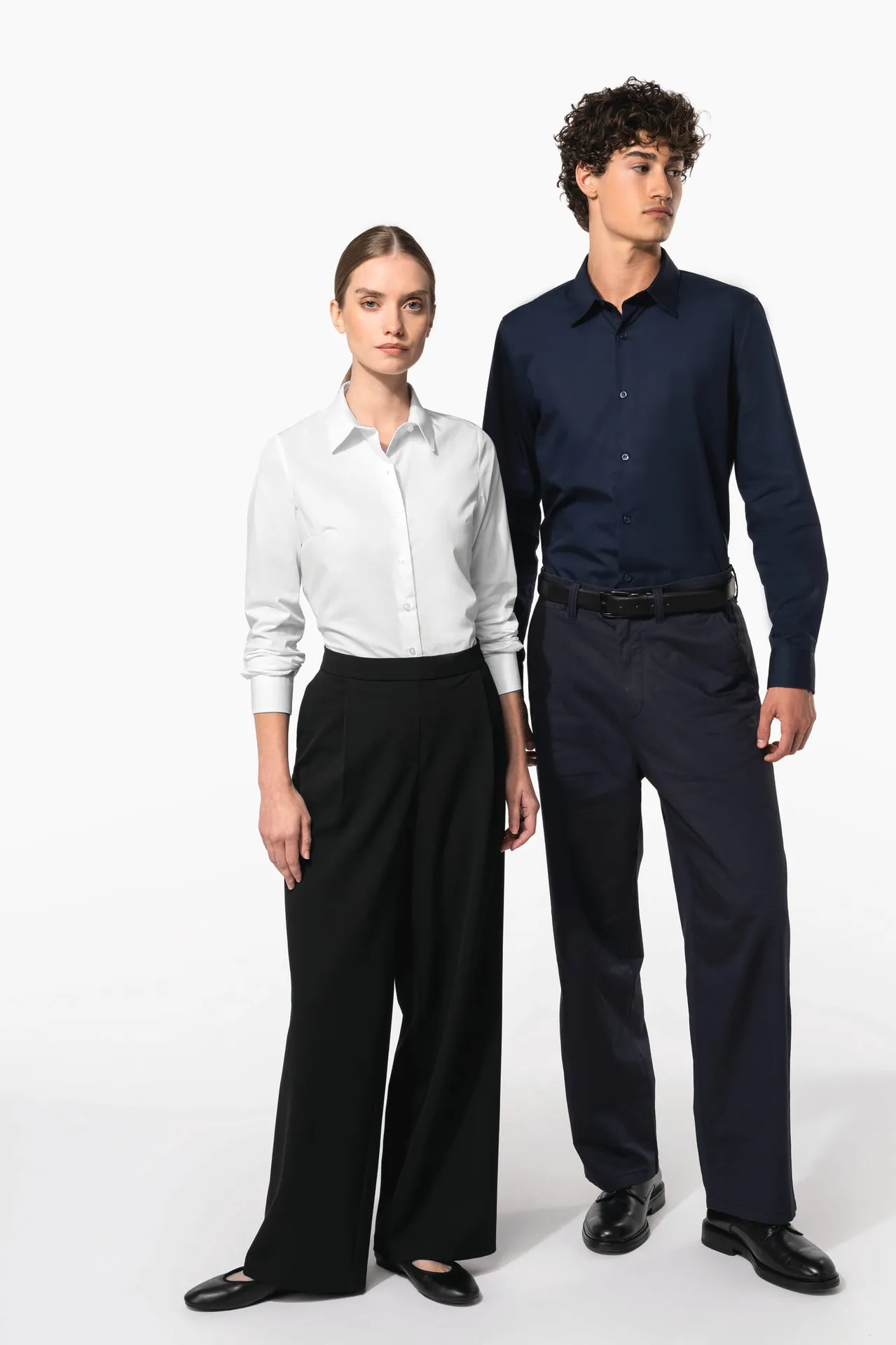 Langärmelige Popeline-Bluse