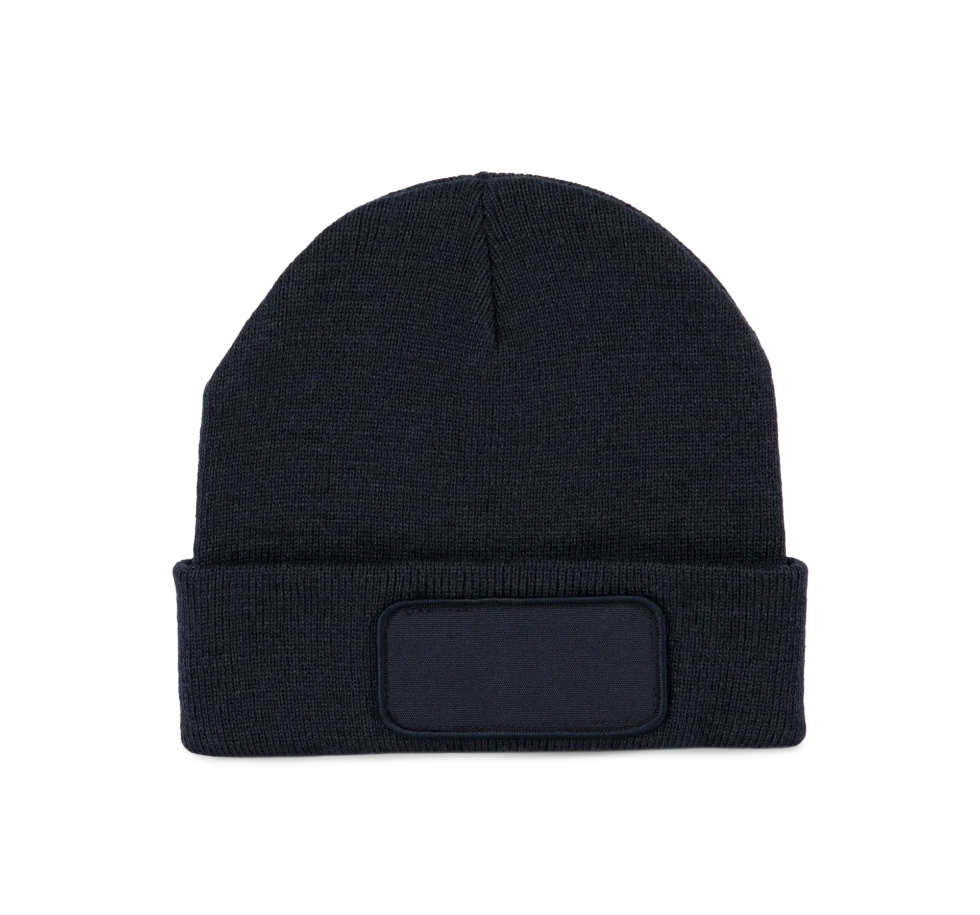 Recycelte Mütze mit Patch