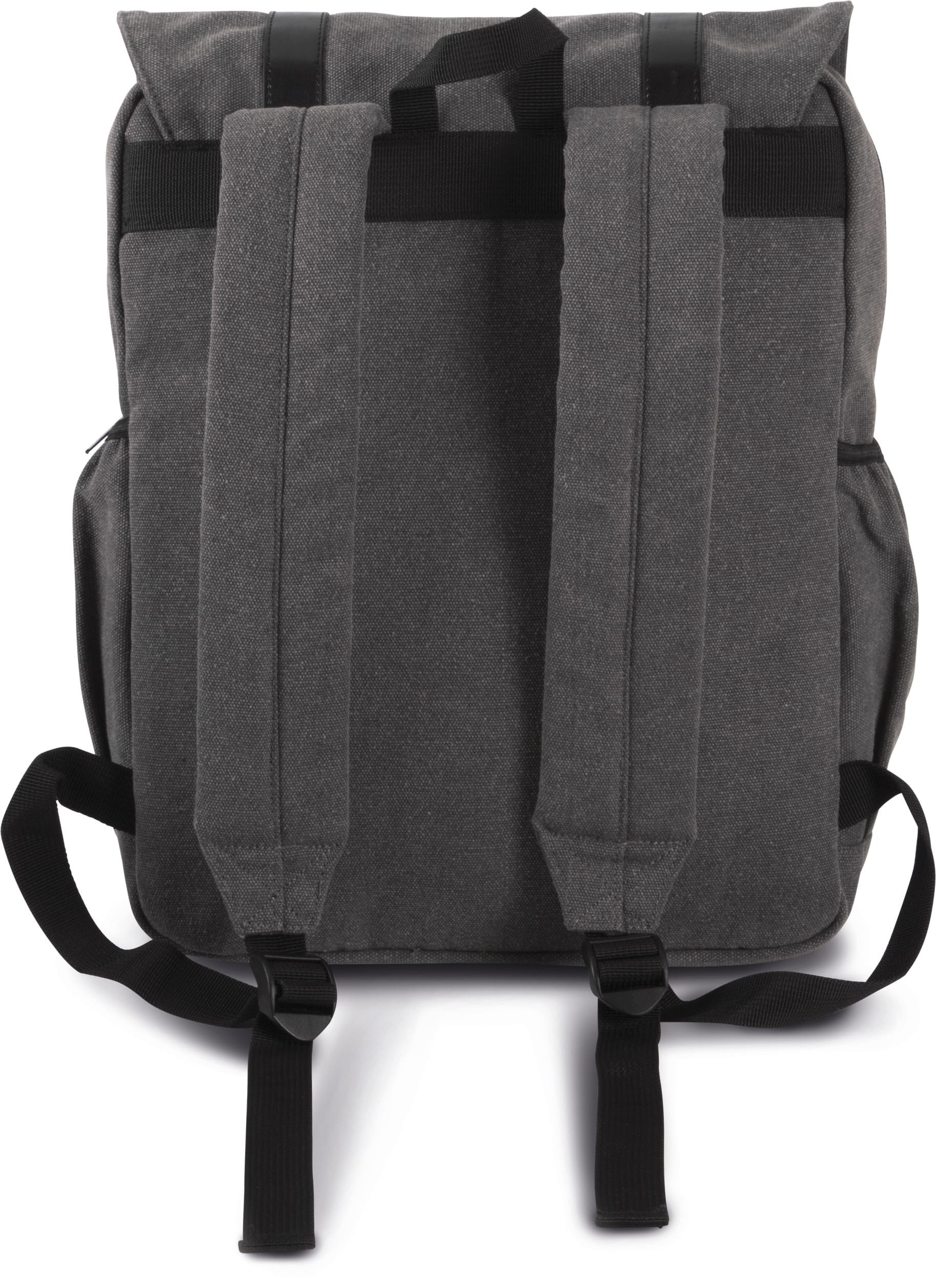 Canvas-Rucksack mit Klappe