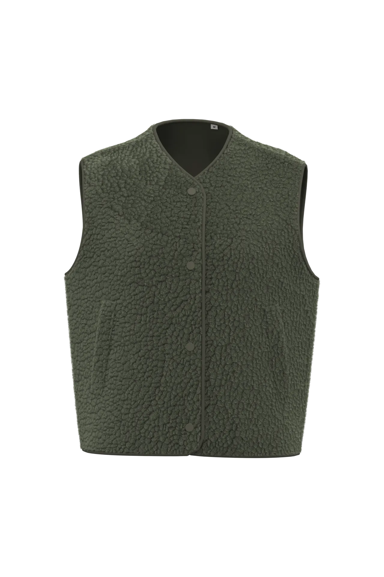 Ärmellose Sherpa-Jacke für Damen