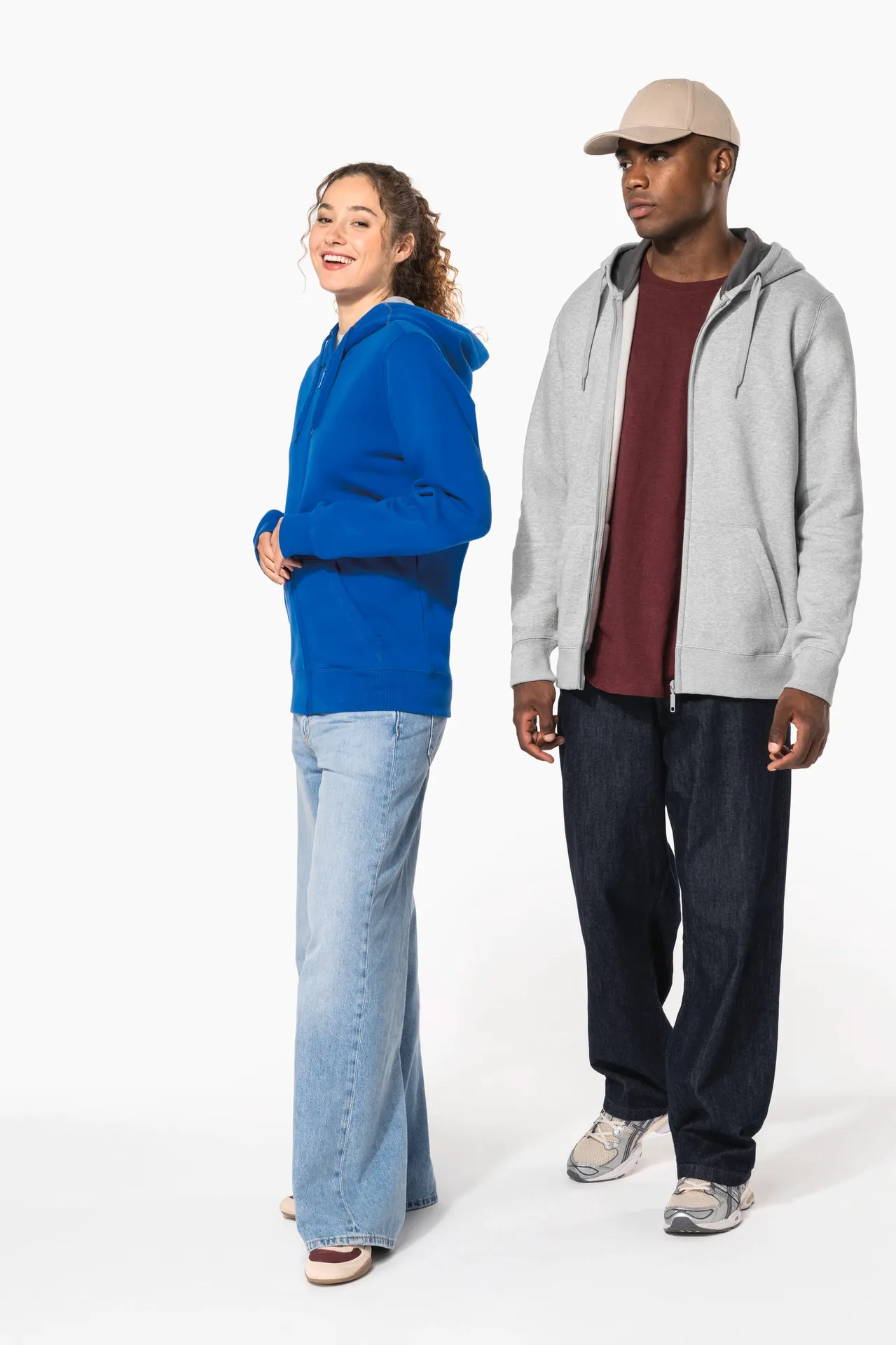 Kapuzensweatshirt mit Reißverschluss