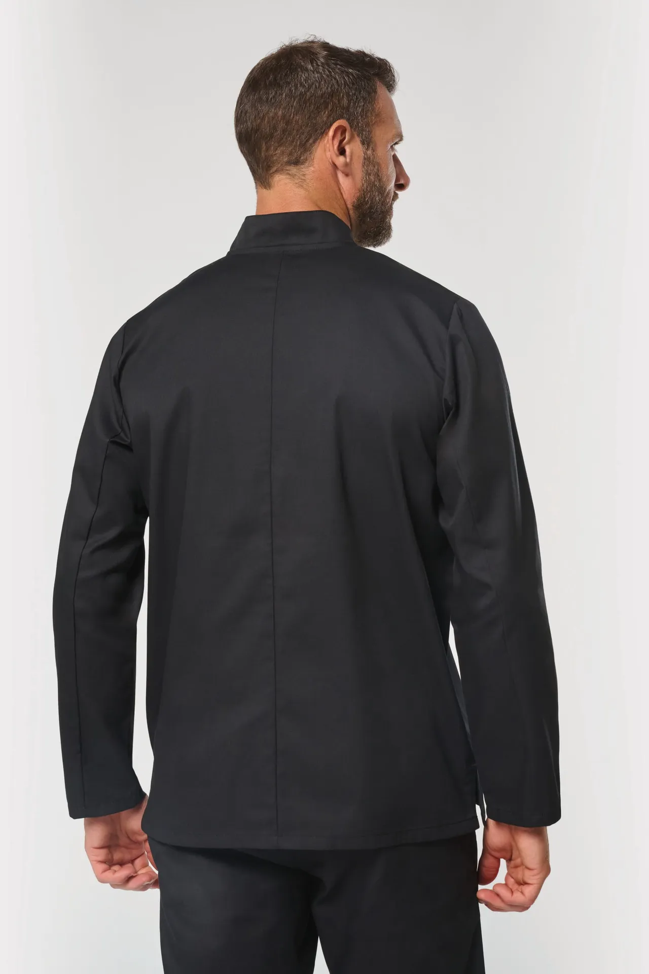 Umweltfreundliche Unisex-Kochjacke mit langen Ärmeln