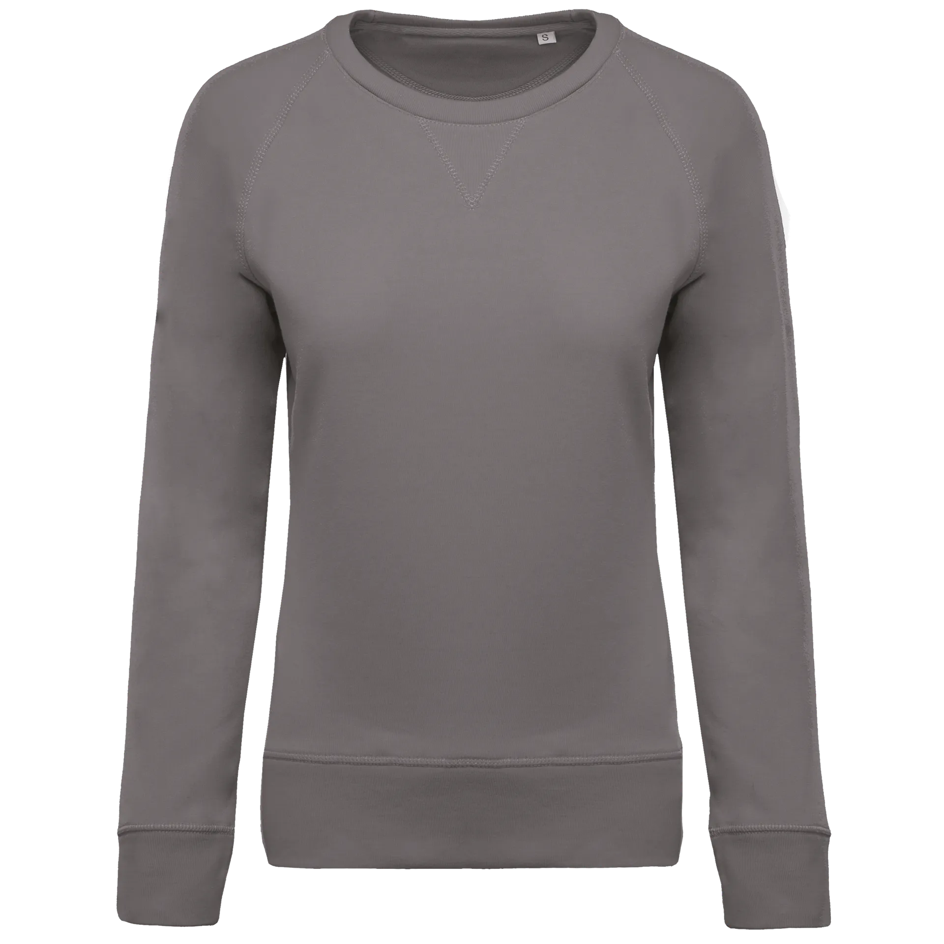 Damen Sweatshirt BIO-BAUMWOLLE Rundhalsausschnitt Raglanärmel