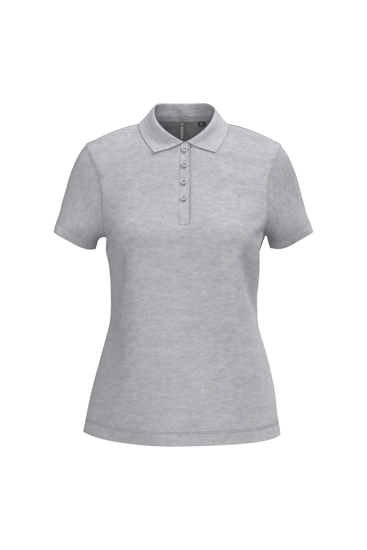 Dammen Kurzam Poloshirt aus Baumwollpiqué