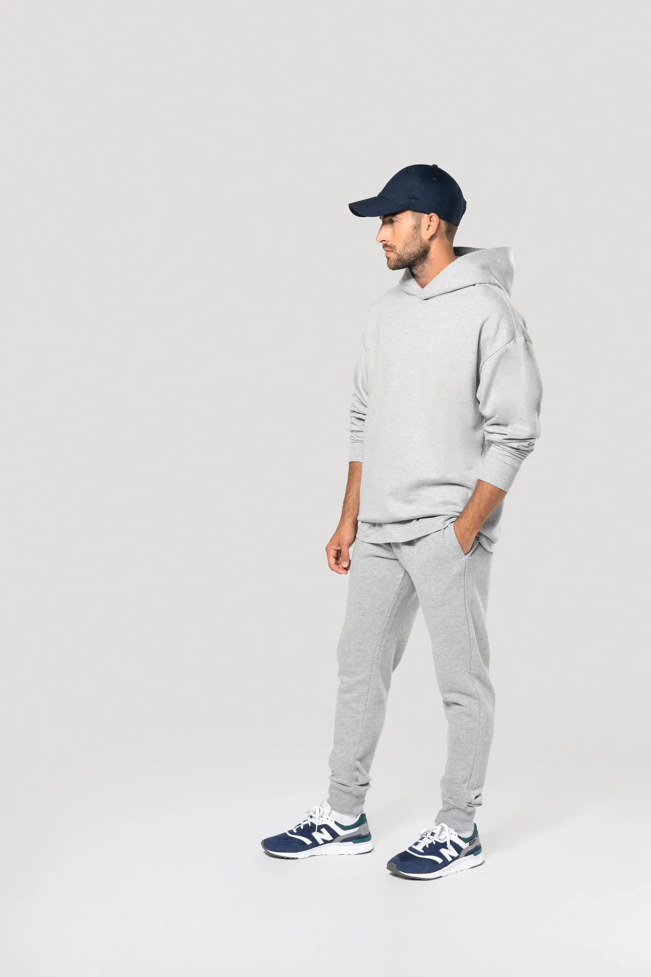 Umweltfreundliche Herrenhose aus ungebürstetem Molton