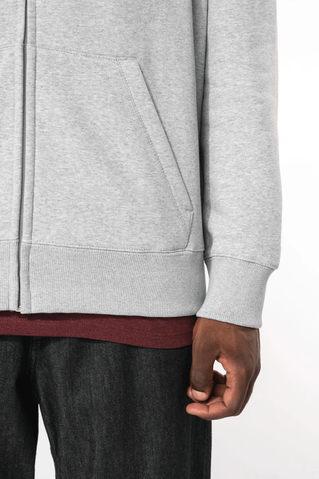 Kapuzensweatshirt mit Reißverschluss