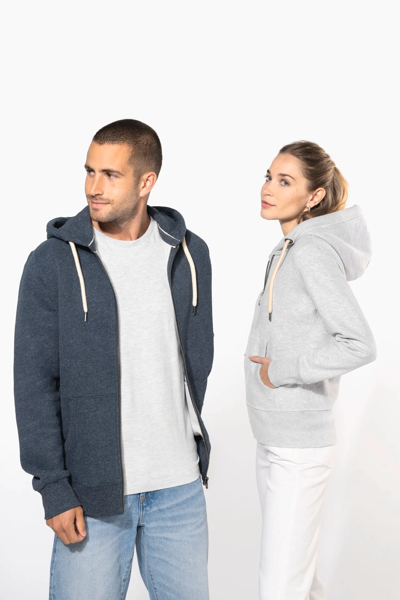 Damen Kapuzensweatshirt mit Reißverschluss