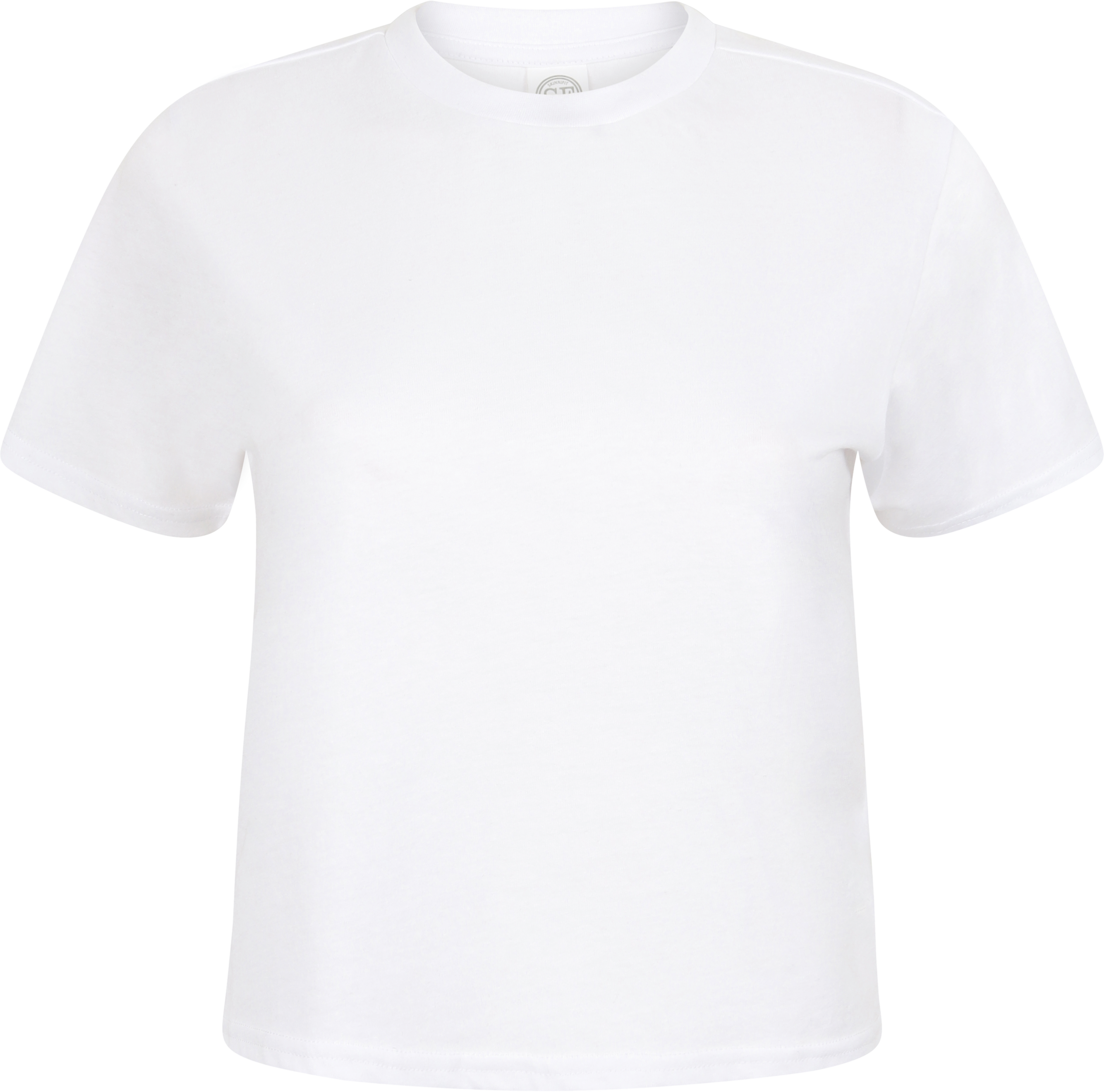 Kurzes, eckig geschnittenes damen-t-shirt
