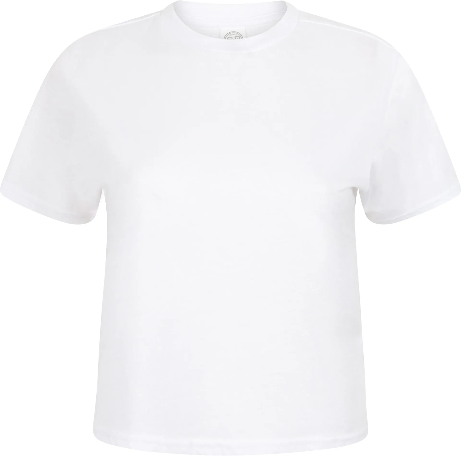 Kurzes, eckig geschnittenes damen-t-shirt