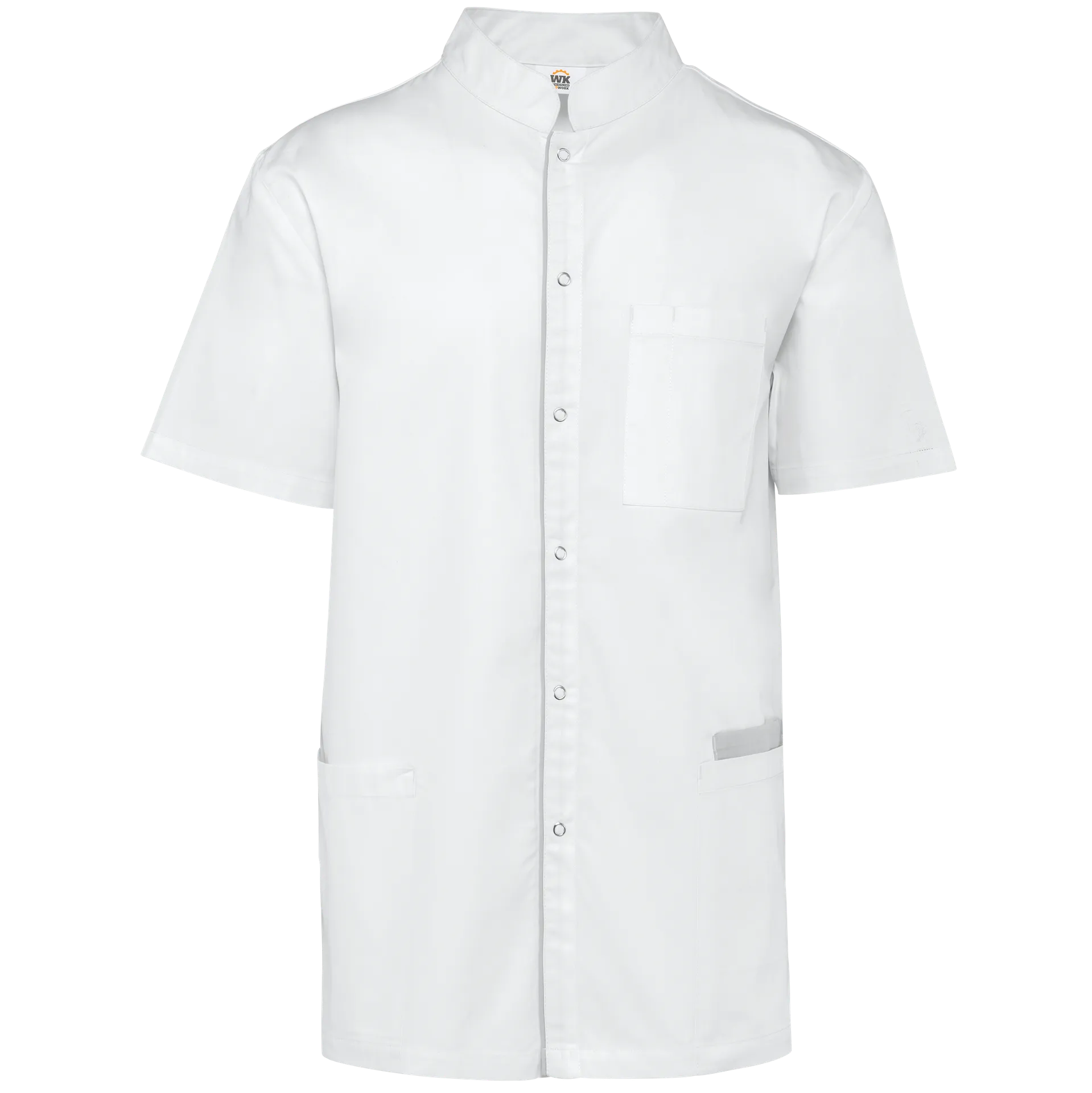 Herrenkittel aus Baumwollpolyester mit Druckknöpfen