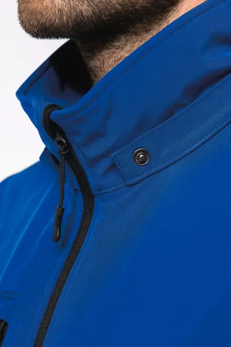 3-lagige Unisex-Softshell-Jacke mit Kapuze und abnehmbaren Ärmeln