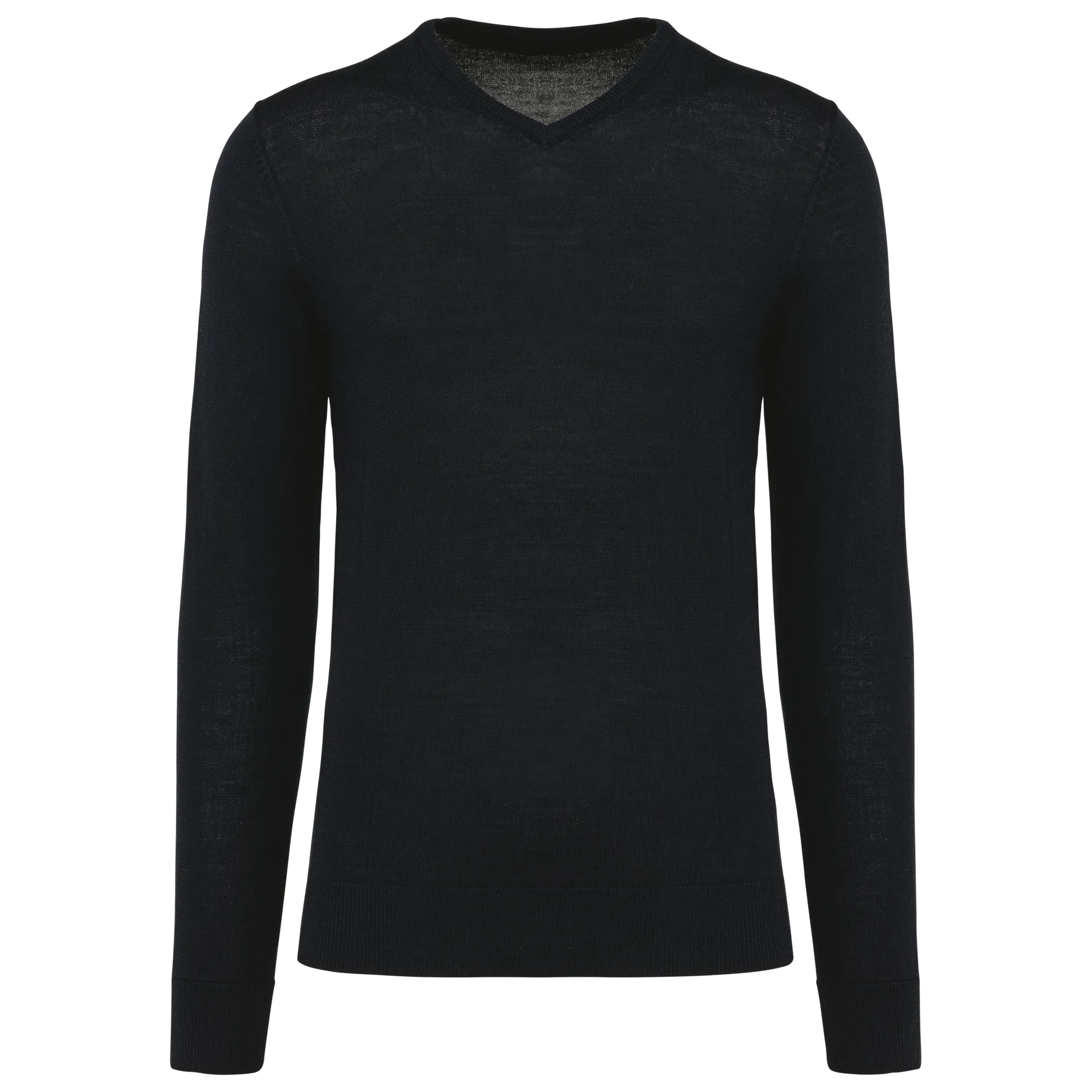 Merino-Herrenpullover mit V-Ausschnitt