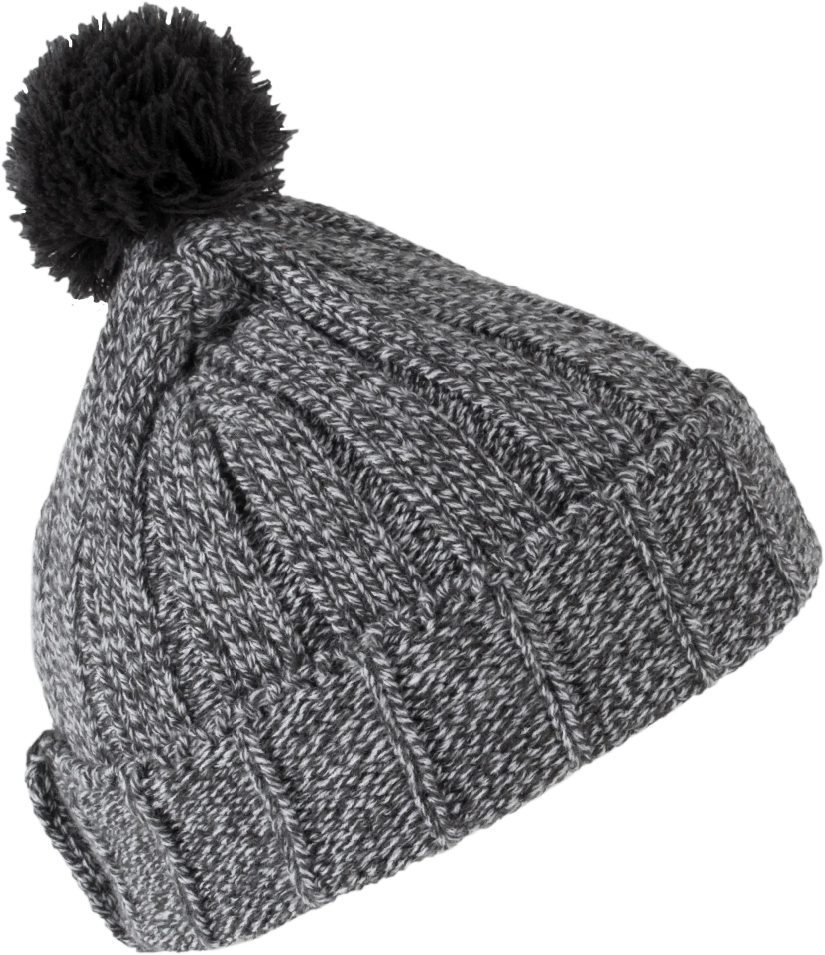 Bommelmütze mit Umschlag.