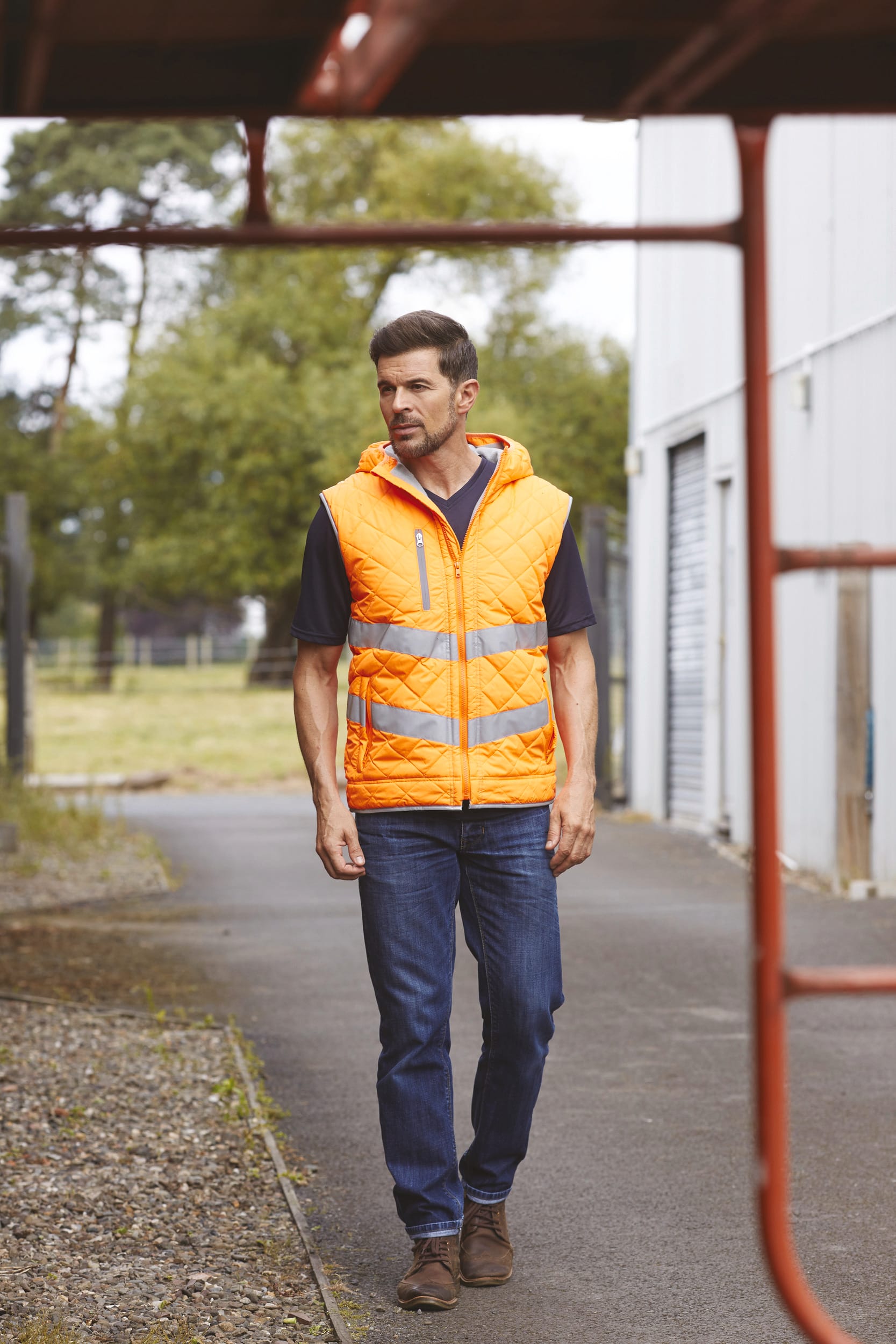 Kensington - Hi-Vis hoodied gilet