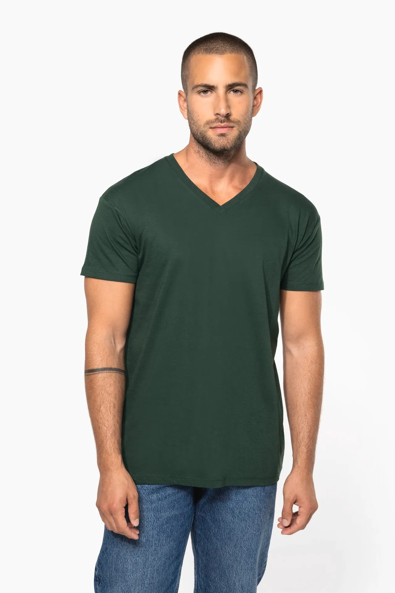 Herren-T-Shirt Bio 150 IC mit V-Ausschnitt