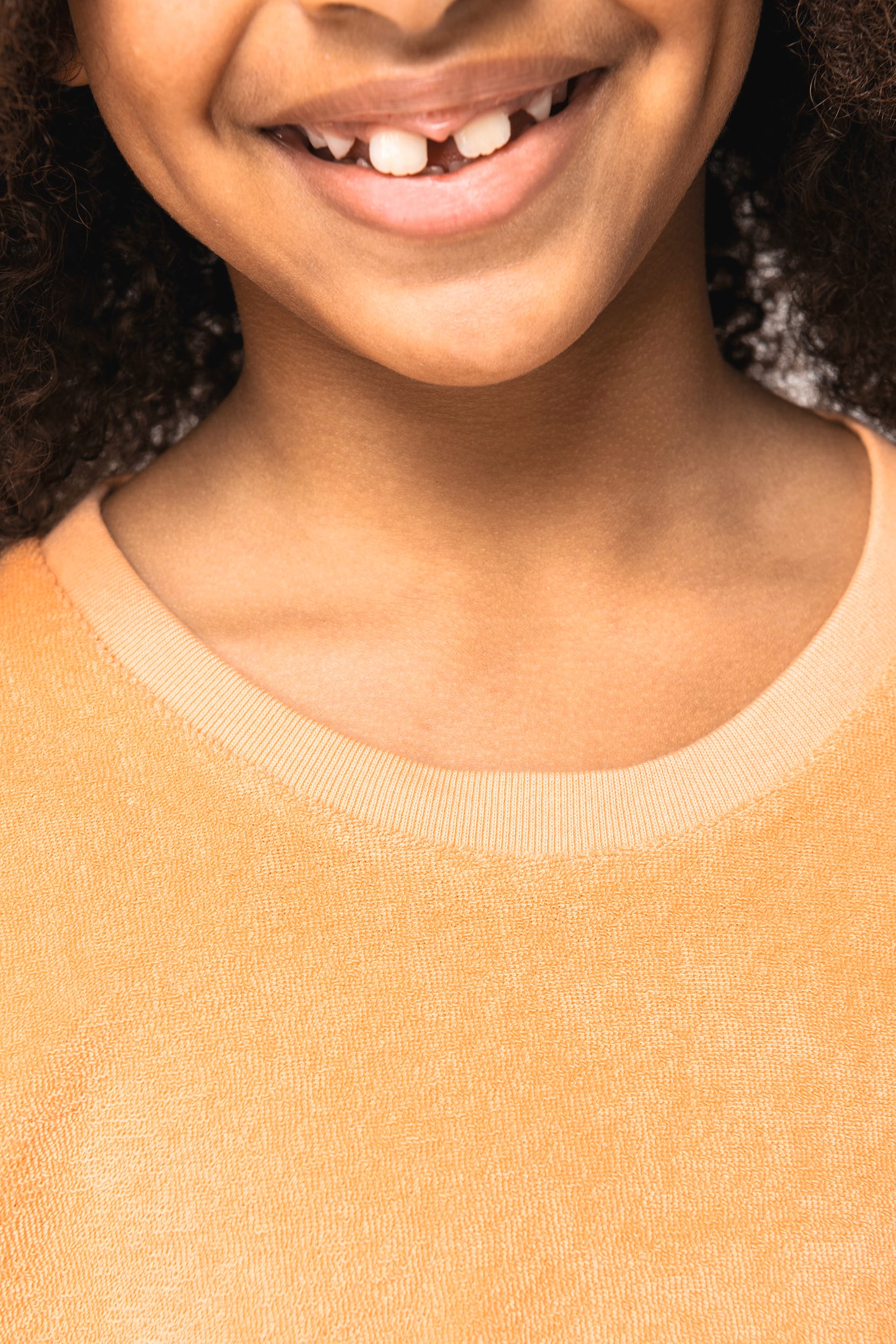 Umweltfreundliches T-Shirt aus Frottee für Mädchen