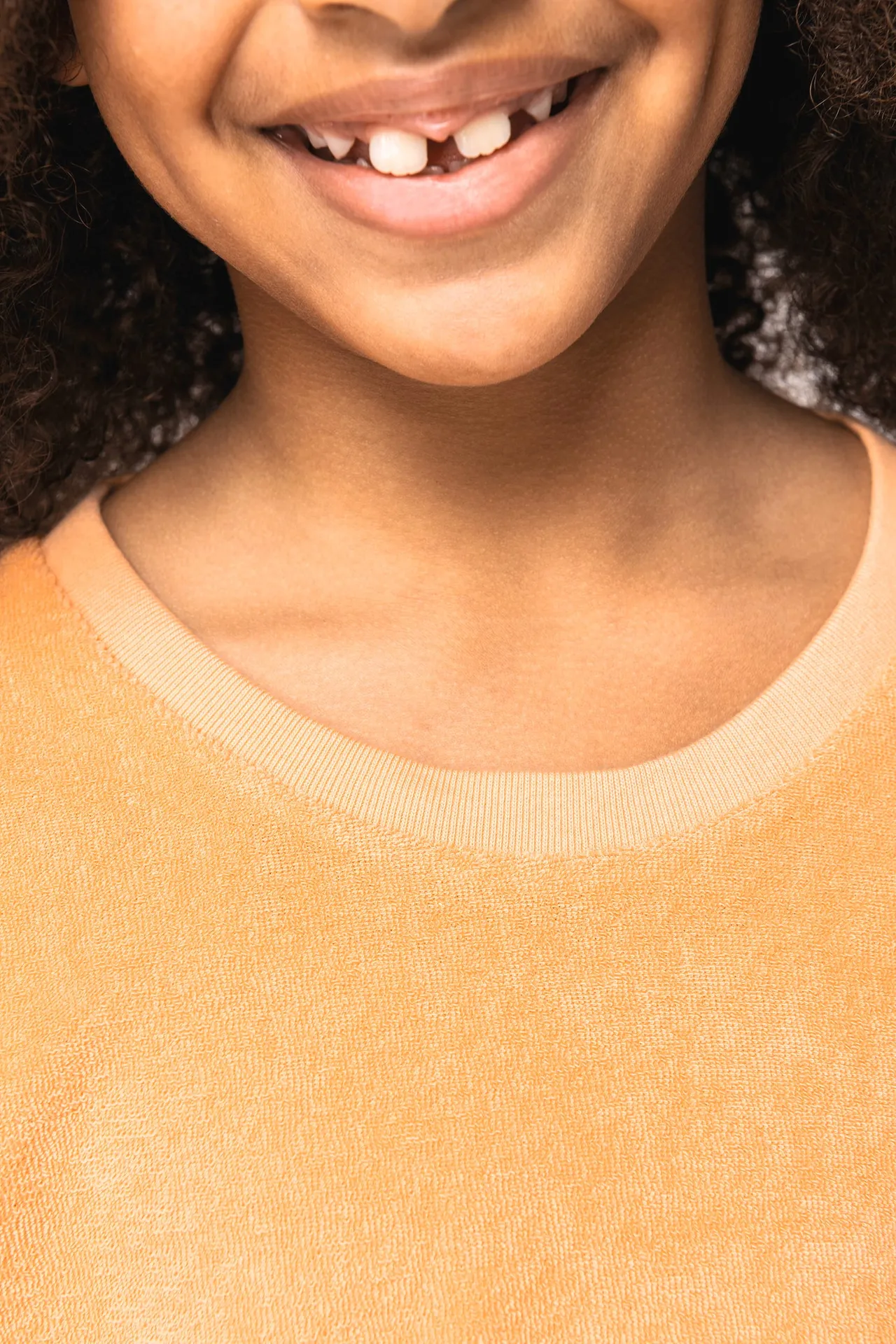 Umweltfreundliches T-Shirt aus Frottee für Mädchen